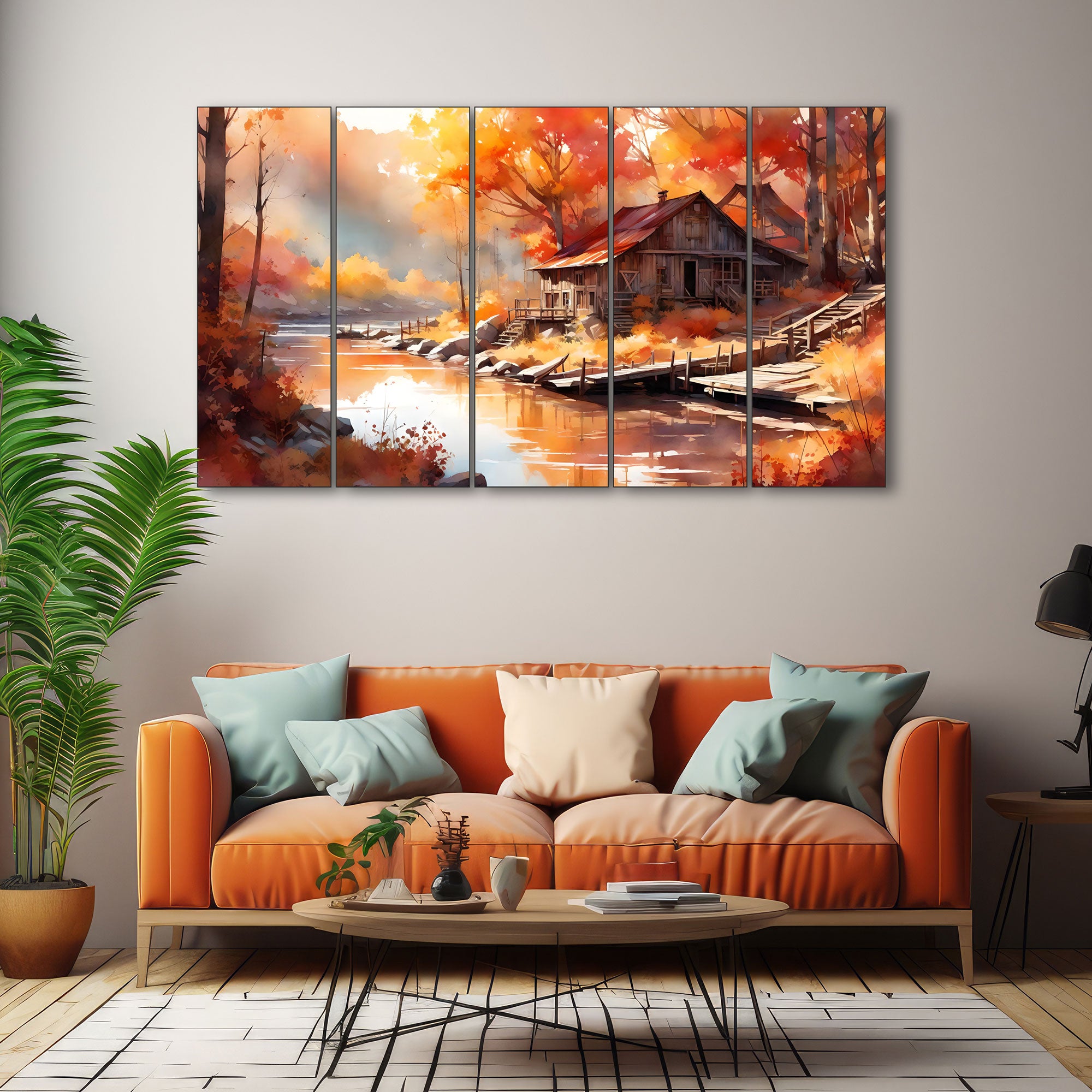 Nature Painting with frame Big Size Wall Art for living room,Bedroom,Drawing room,Hotels