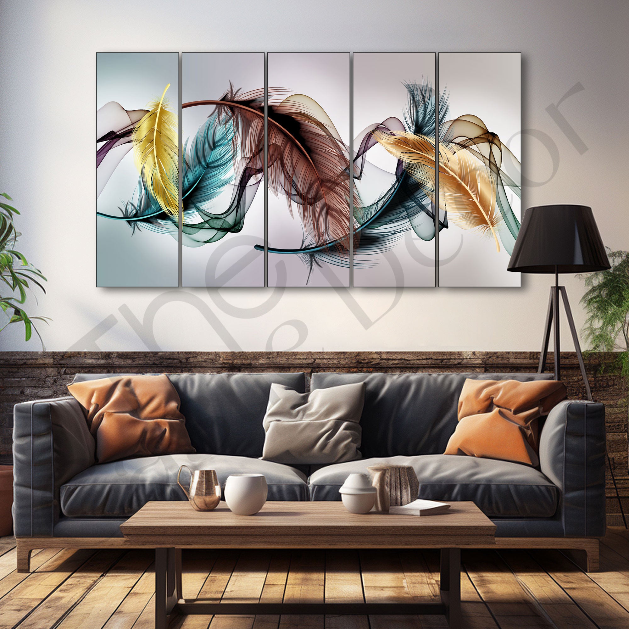 Abstract Painting with frame Big Size Wall Art for living room,Bedroom,Drawing room,Hotels