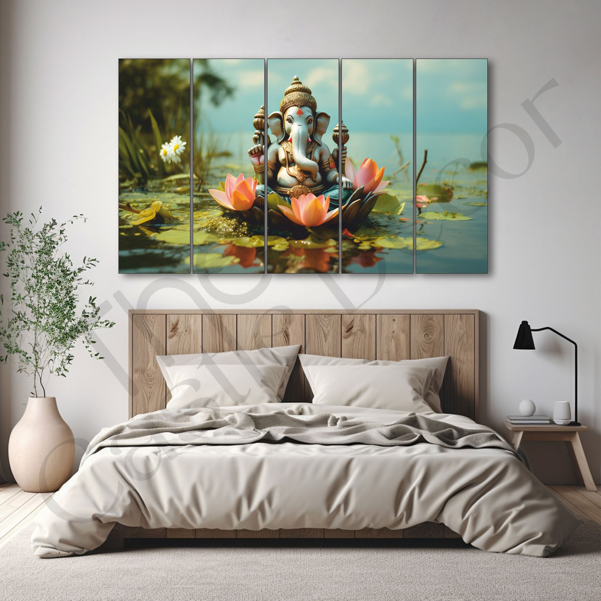Lord Budha Painting with frame Big Size Wall Art for living room,Bedroom,Drawing room,Hotels