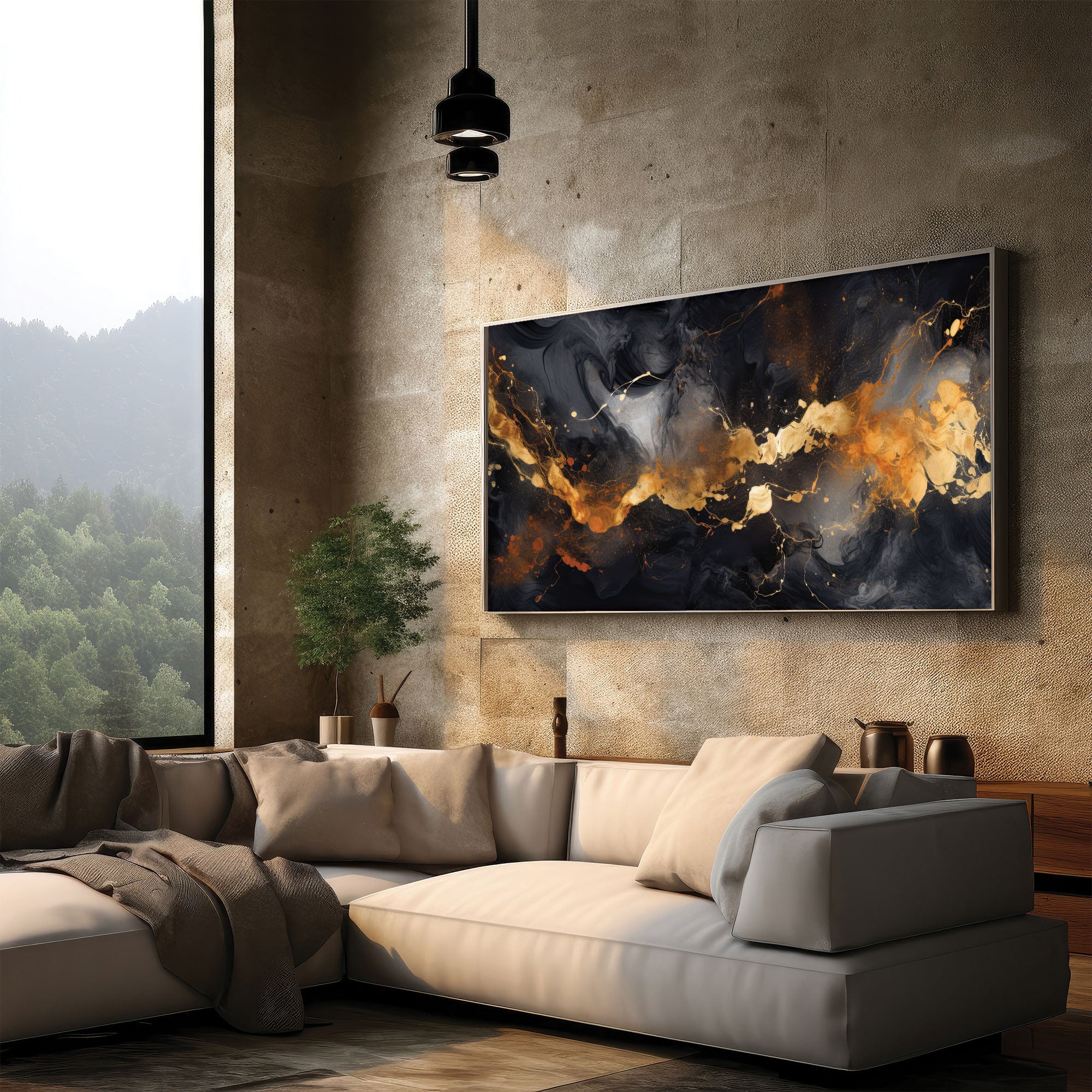 MarbleAbstract Canvas painting with frame Big Size Wall Art for living room,Bedroom,Drawing room,Hotels