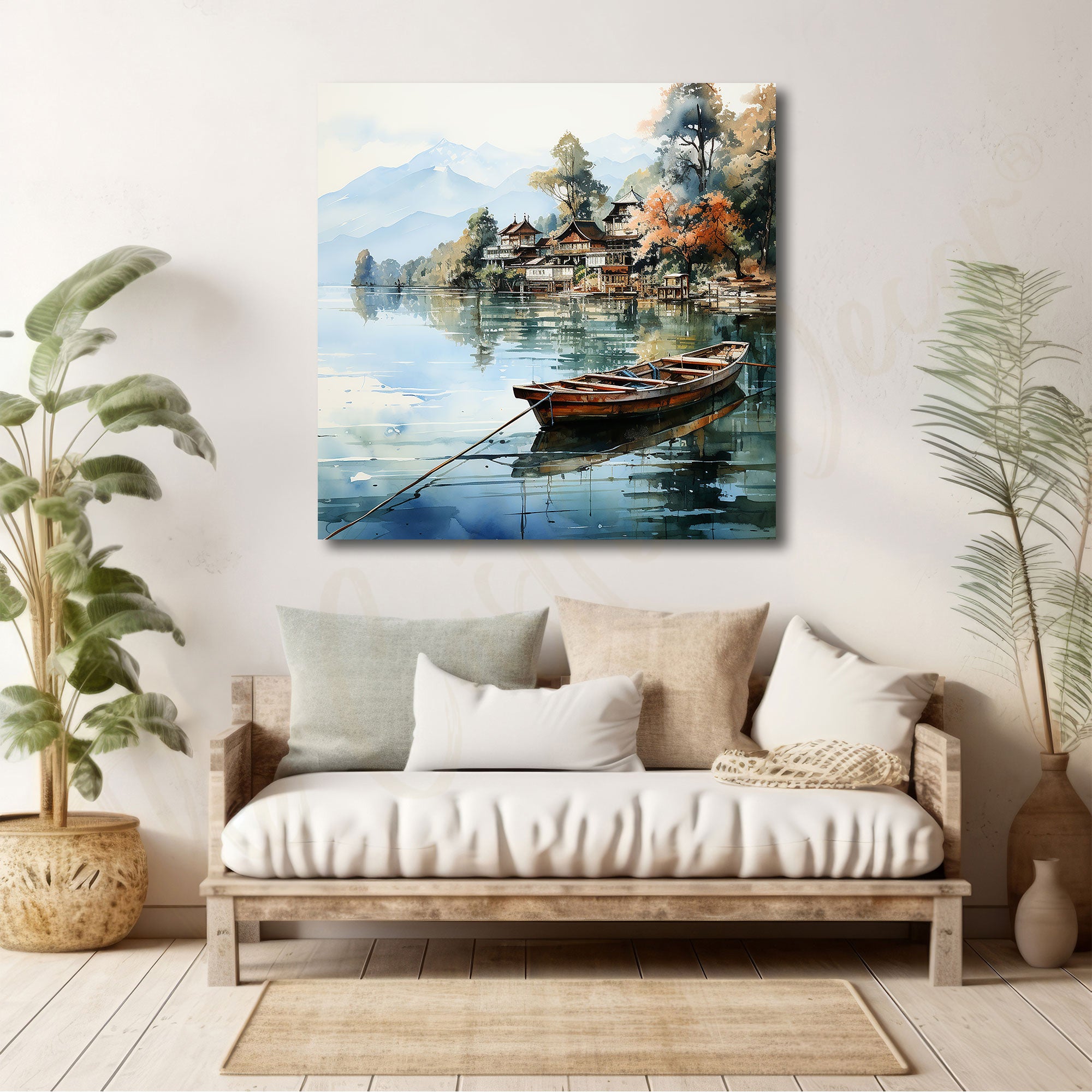 Nature colour painting with frame Big Size Wall Art for living room,Bedroom,Drawing room,Hotels