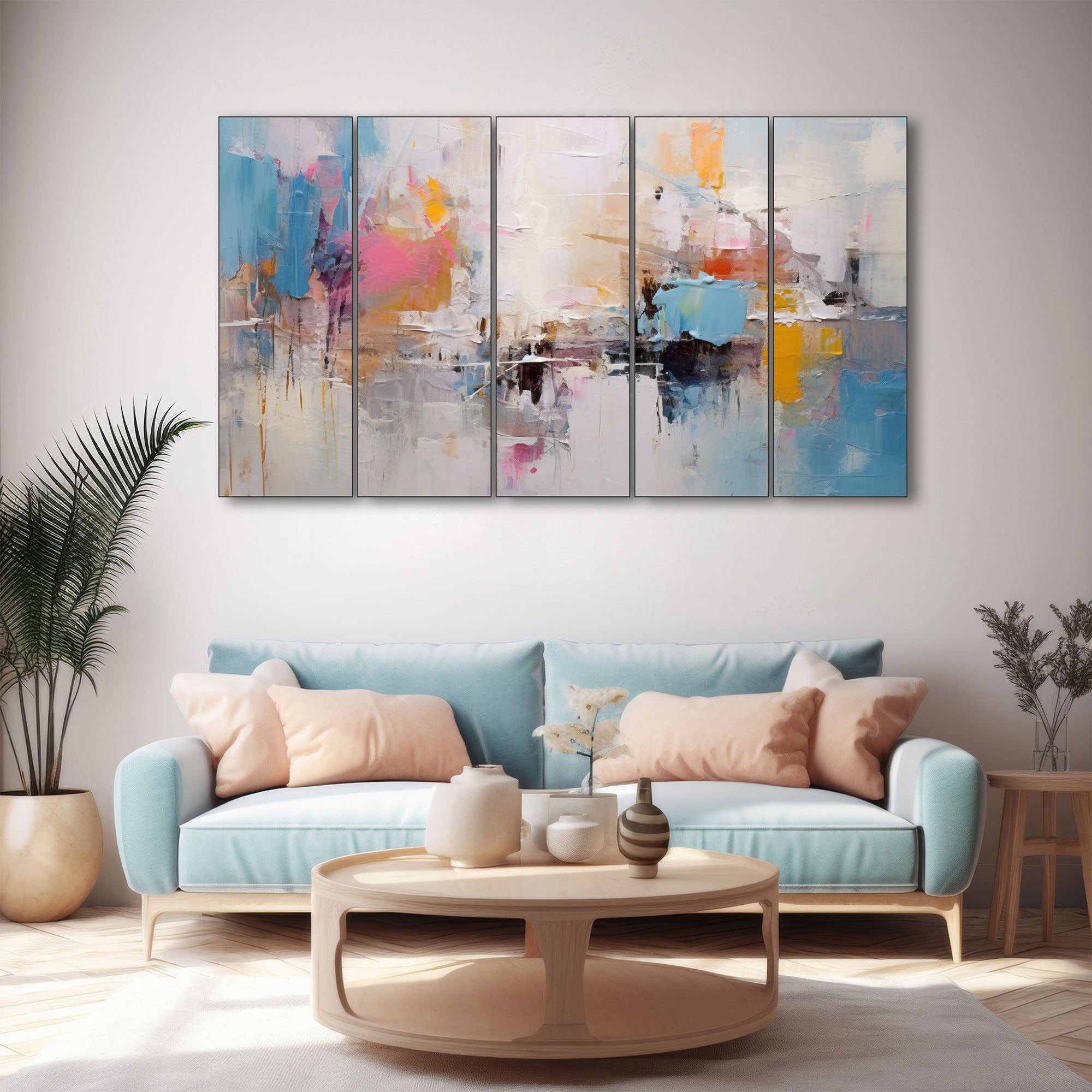 Abstract Painting with frame Big Size Wall Art for living room,Bedroom,Drawing room,Hotels