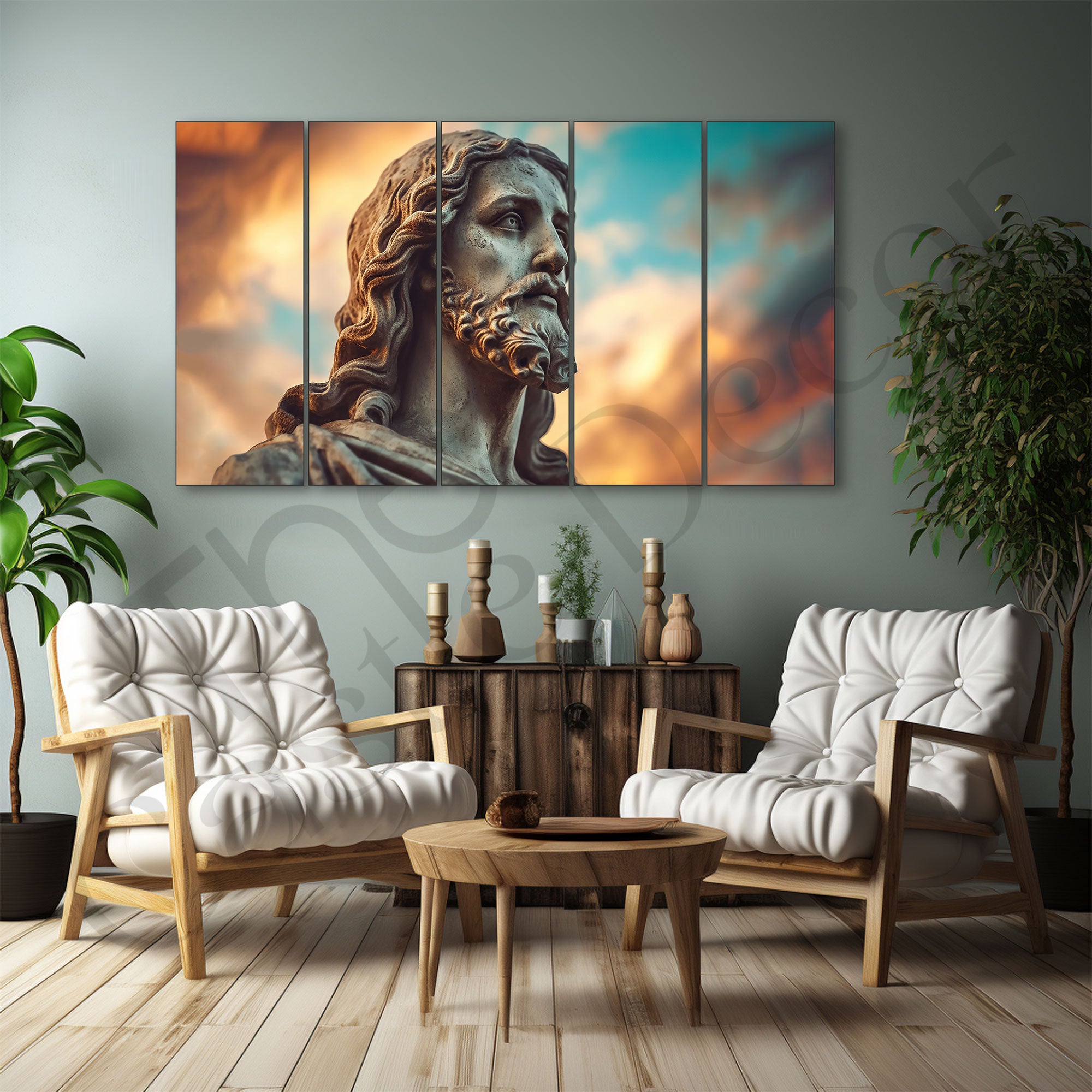 Jesus Painting with frame Big Size Wall Art for living room,Bedroom,Drawing room,Hotels