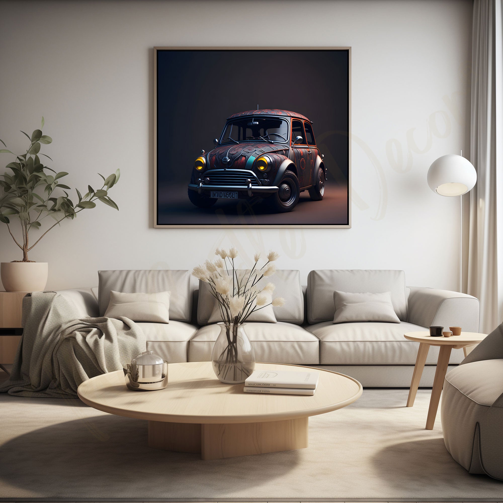 Car art with frame Big Size Wall Art for living room,Bedroom,Drawing room,Hotels