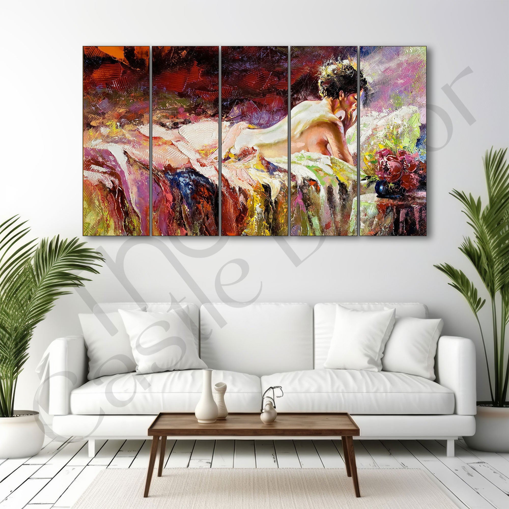 Abstract Painting with frame Big Size Wall Art for living room,Bedroom,Drawing room,Hotels