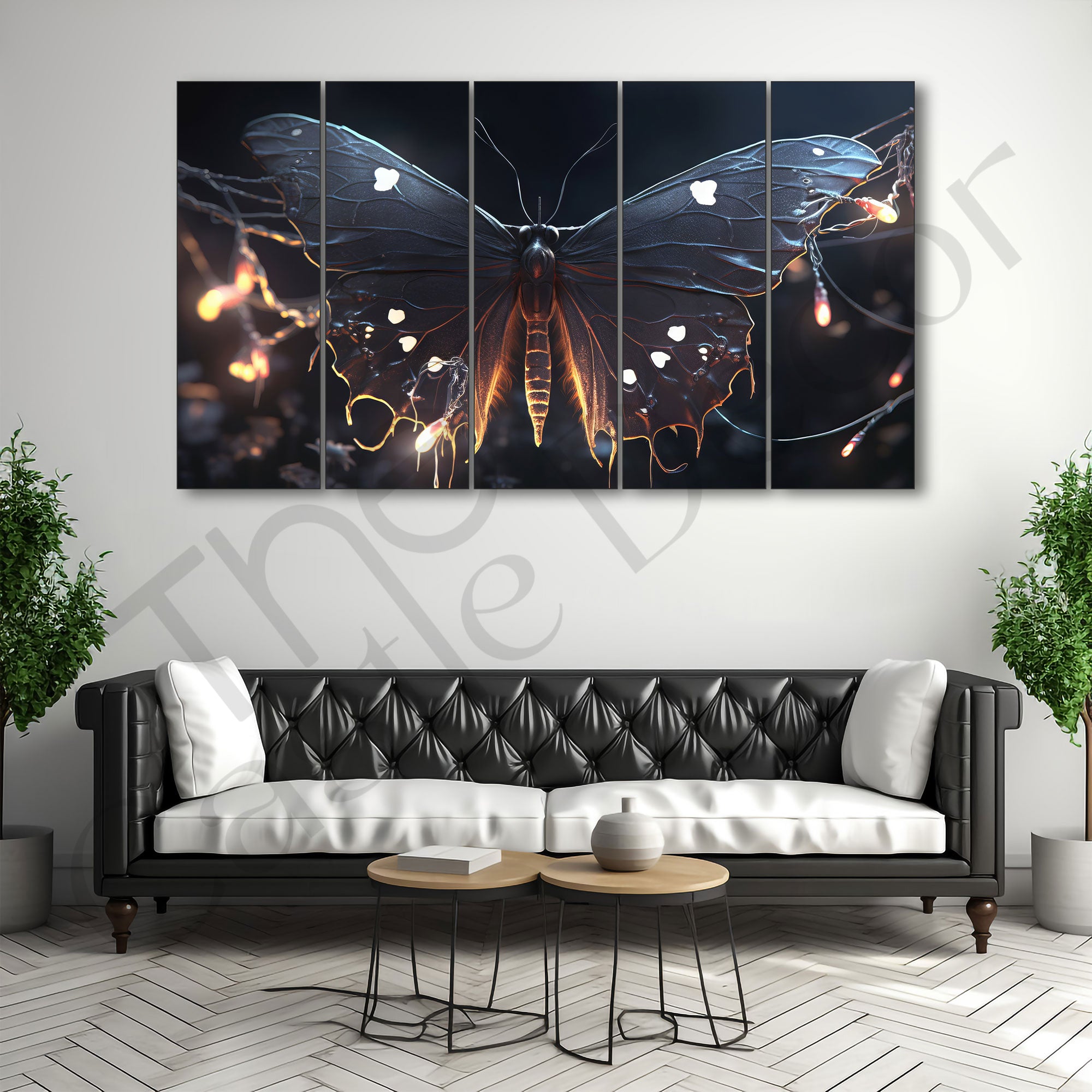 Butterflies Painting with frame Big Size Wall Art for living room,Bedroom,Drawing room,Hotels