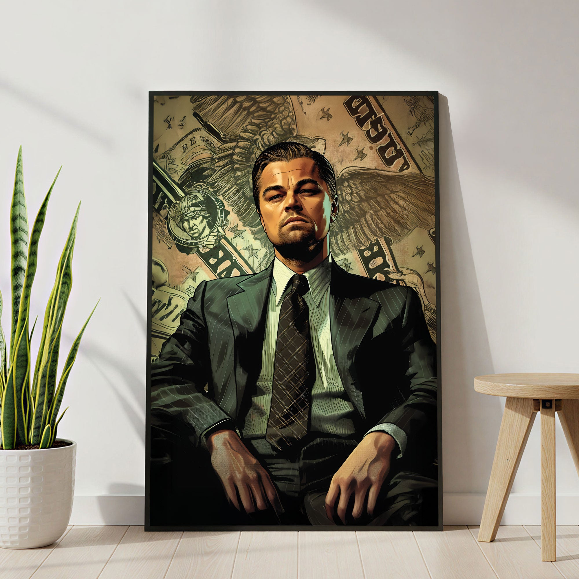 The Castle Decor Wolf of Wall Street Inspired Wall Art – Inspirational Quote Movie Style Poster, Premium Sparkle Finish, 20×30 Inch Office & Home Décor