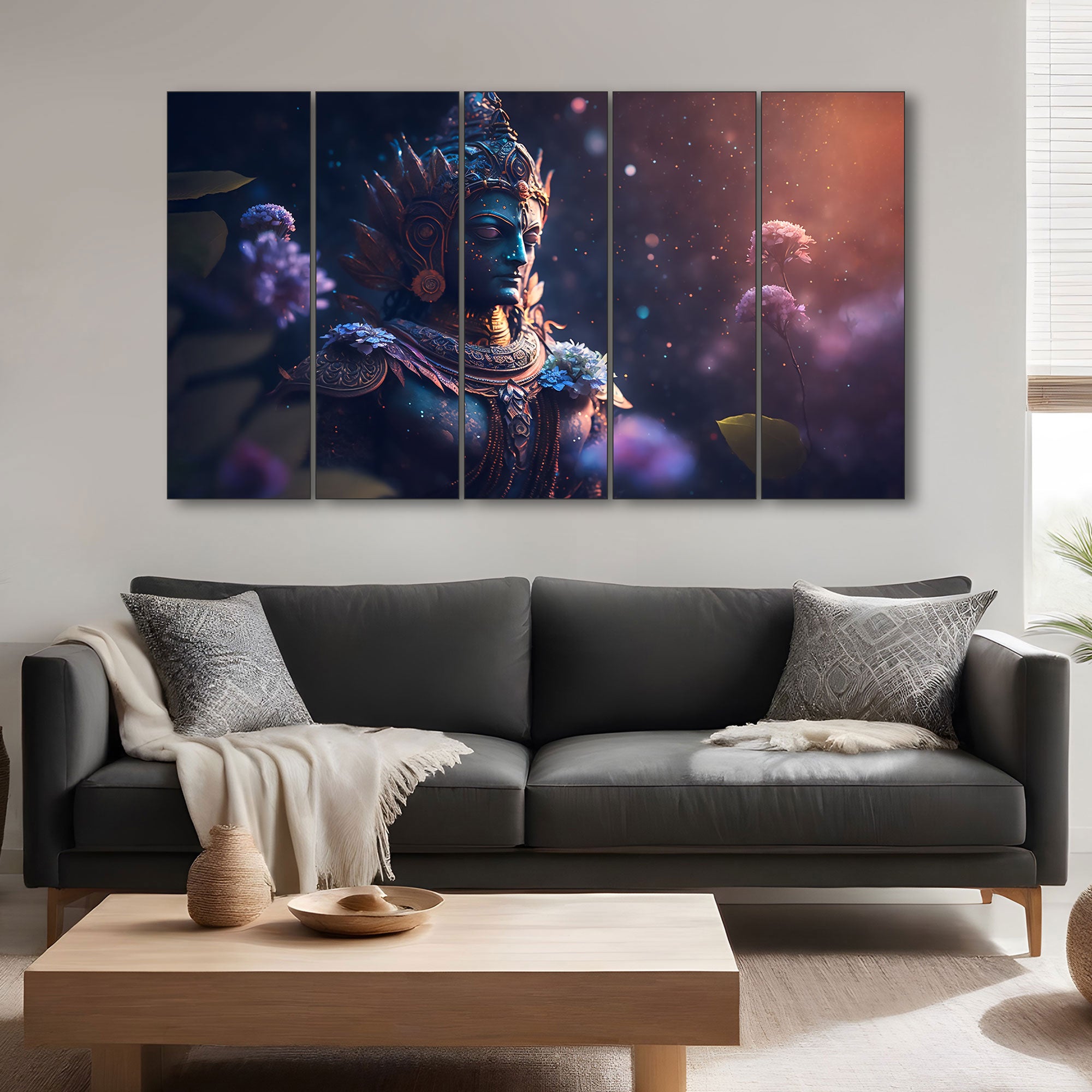 Lord Shiva Painting with frame Big Size Wall Art for living room,Bedroom,Drawing room,Hotels