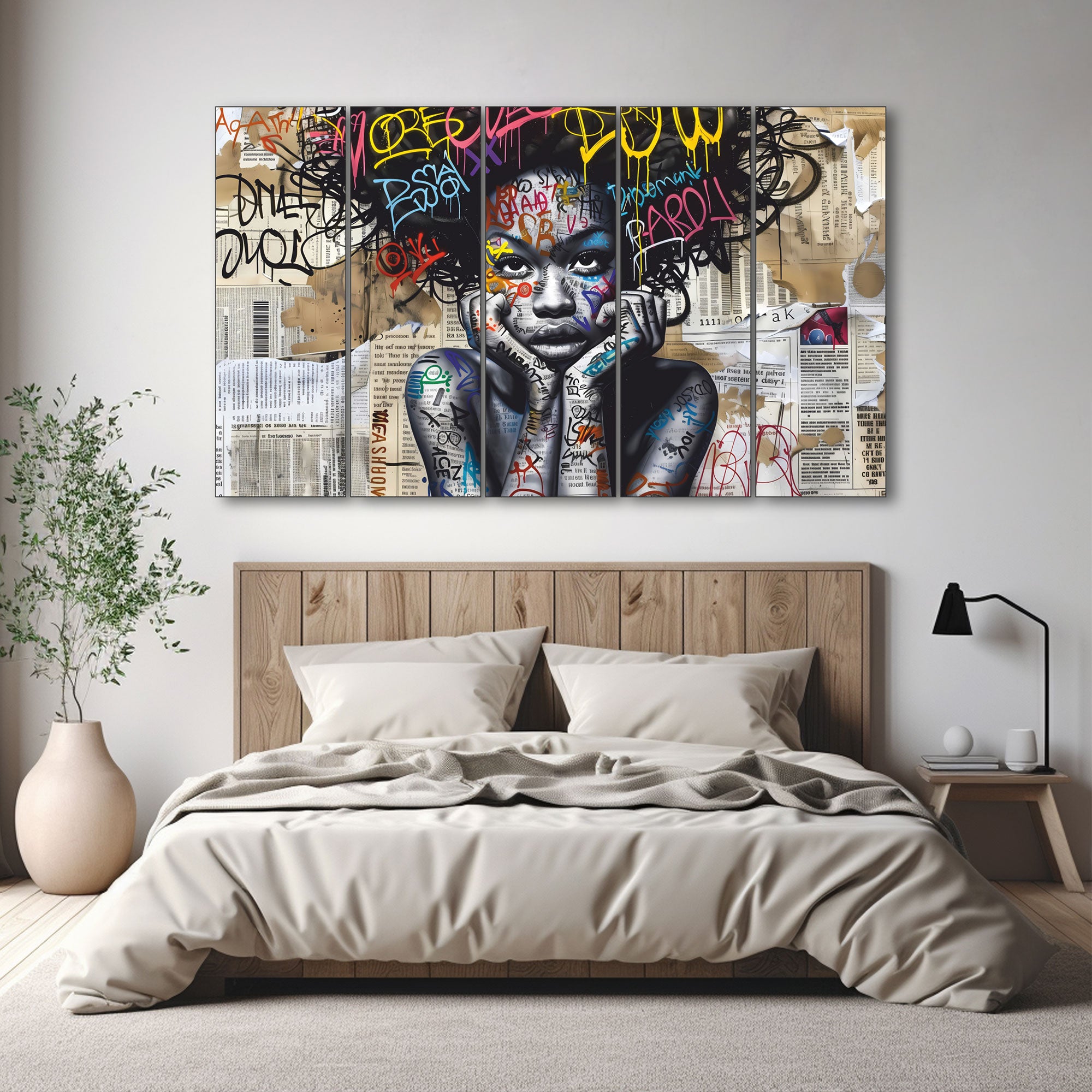Woman Abstract Painting with frame Big Size Wall Art for living room,Bedroom,Drawing room,Hotels