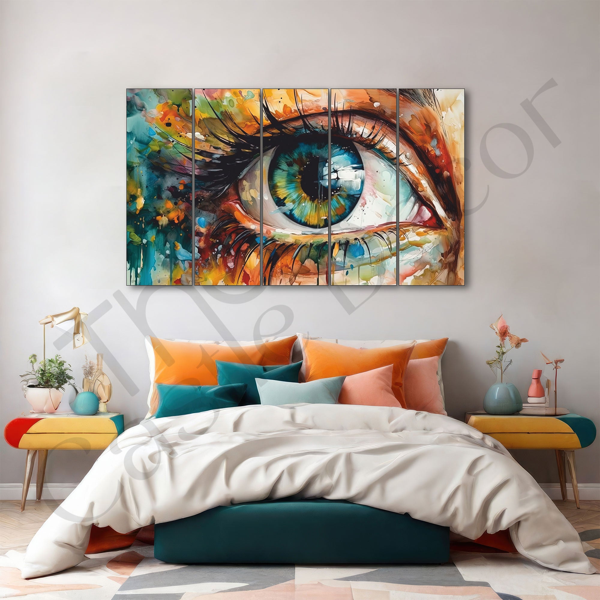 Abstract Art Painting with frame Big Size Wall Art for living room,Bedroom,Drawing room,Hotels