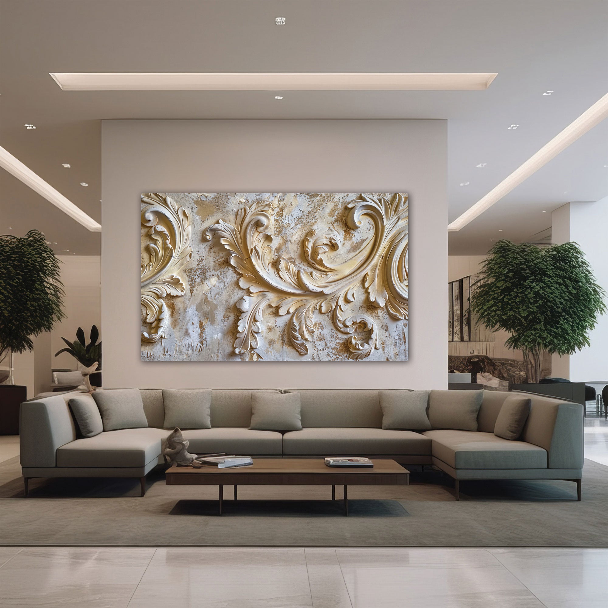 Modern wall putty Canvas painting Big Size Wall Art for living room,Bedroom,Drawing room,Hotels