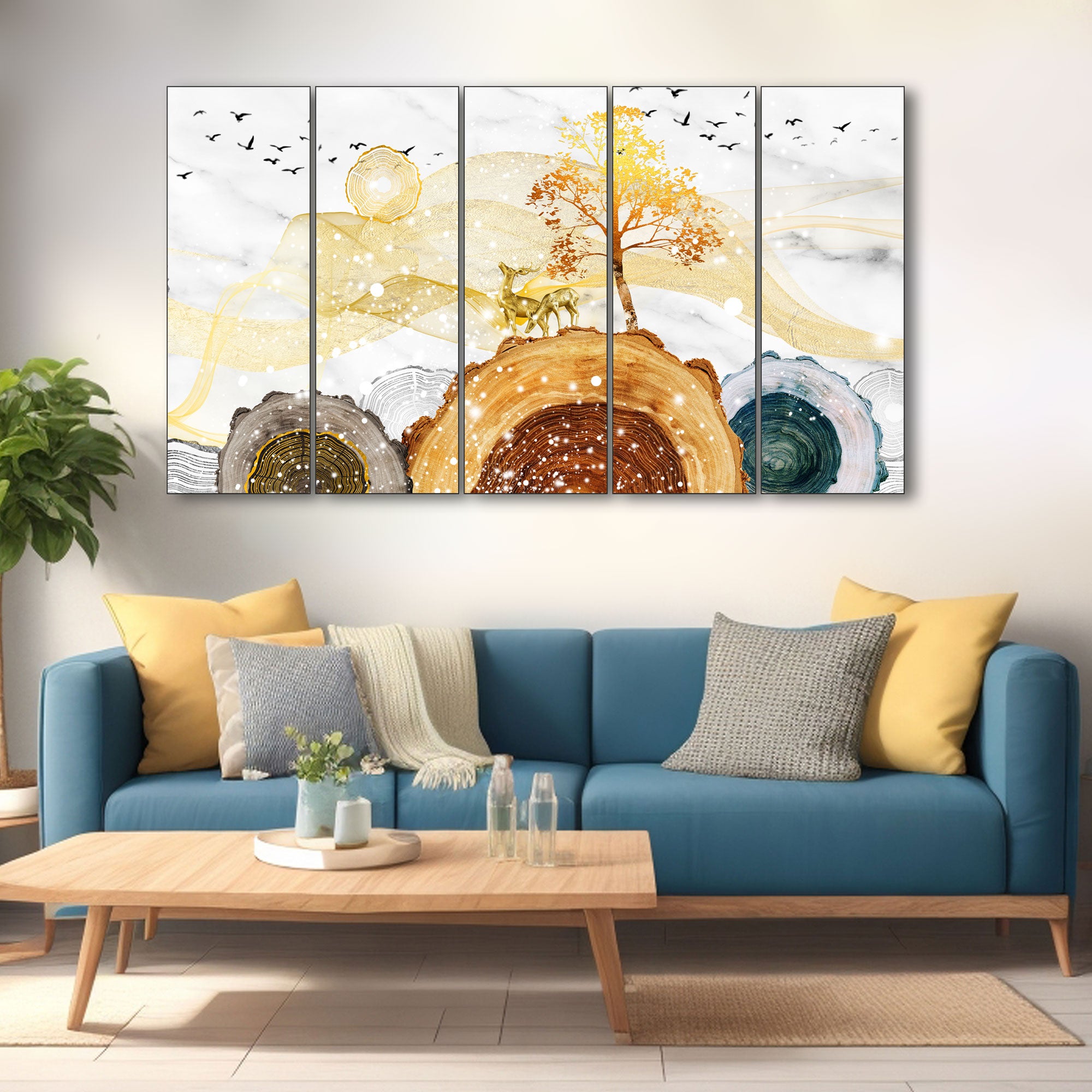Nature Painting with frame Big Size Wall Art for living room,Bedroom,Drawing room,Hotels
