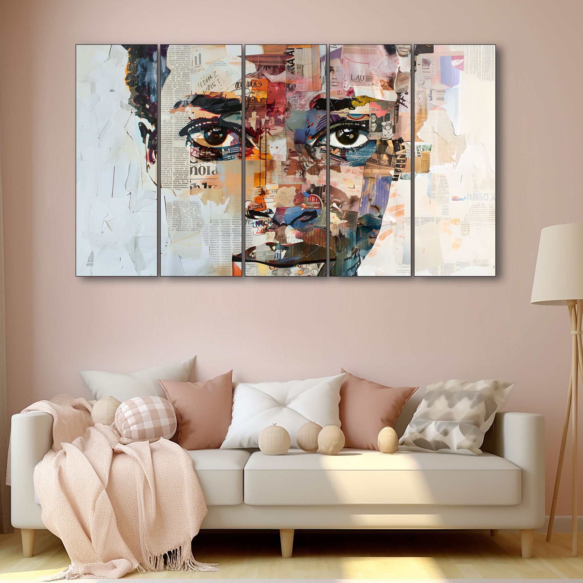 Woman Abstract Painting with frame Big Size Wall Art for living room,Bedroom,Drawing room,Hotels