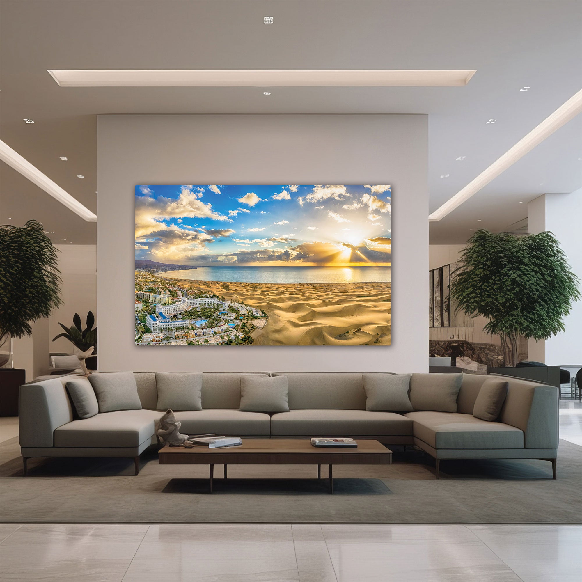 Seawater Canvas painting with frame Big Size Wall Art for living room,Bedroom,Drawing room,Hotels