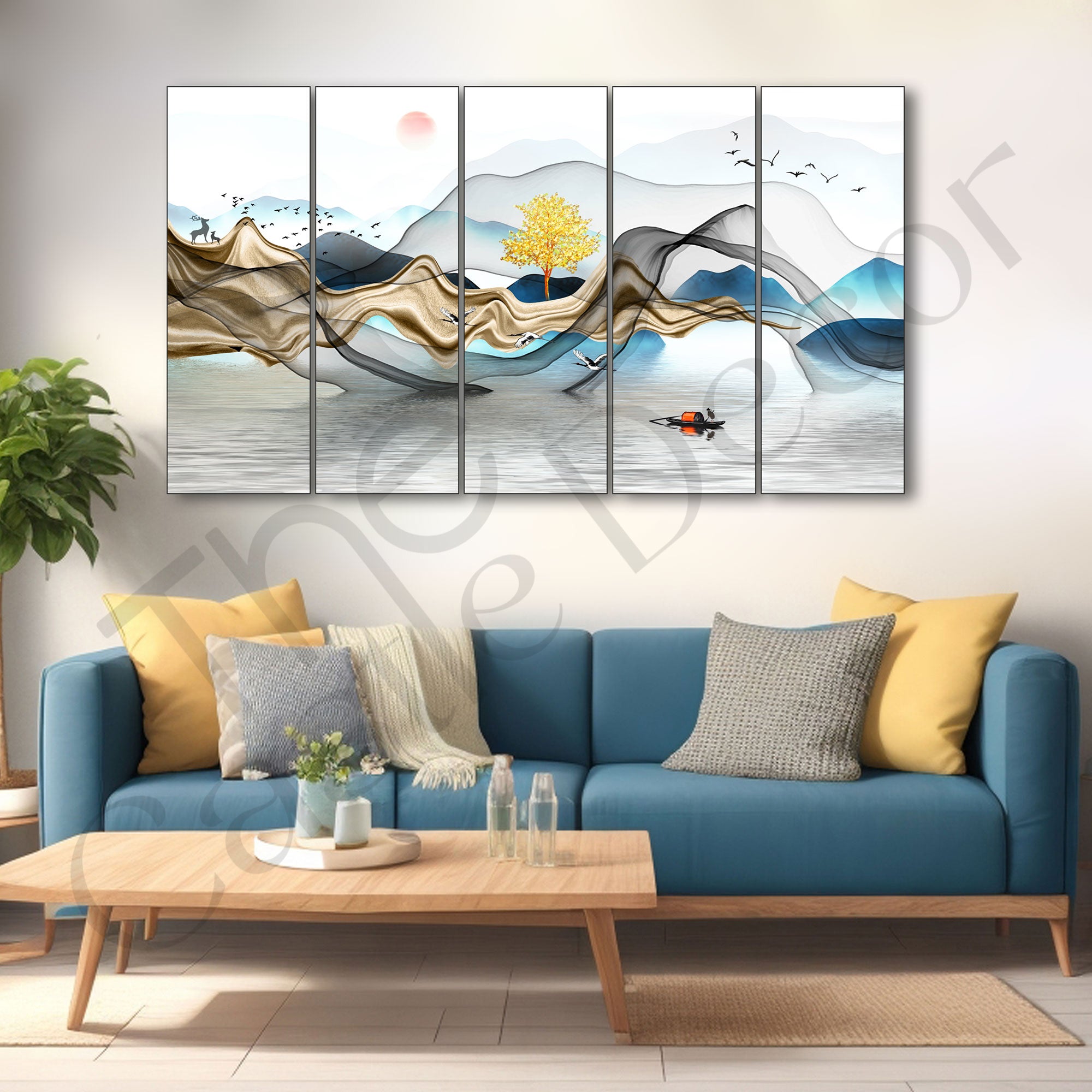 Nature Painting with frame Big Size Wall Art for living room,Bedroom,Drawing room,Hotels