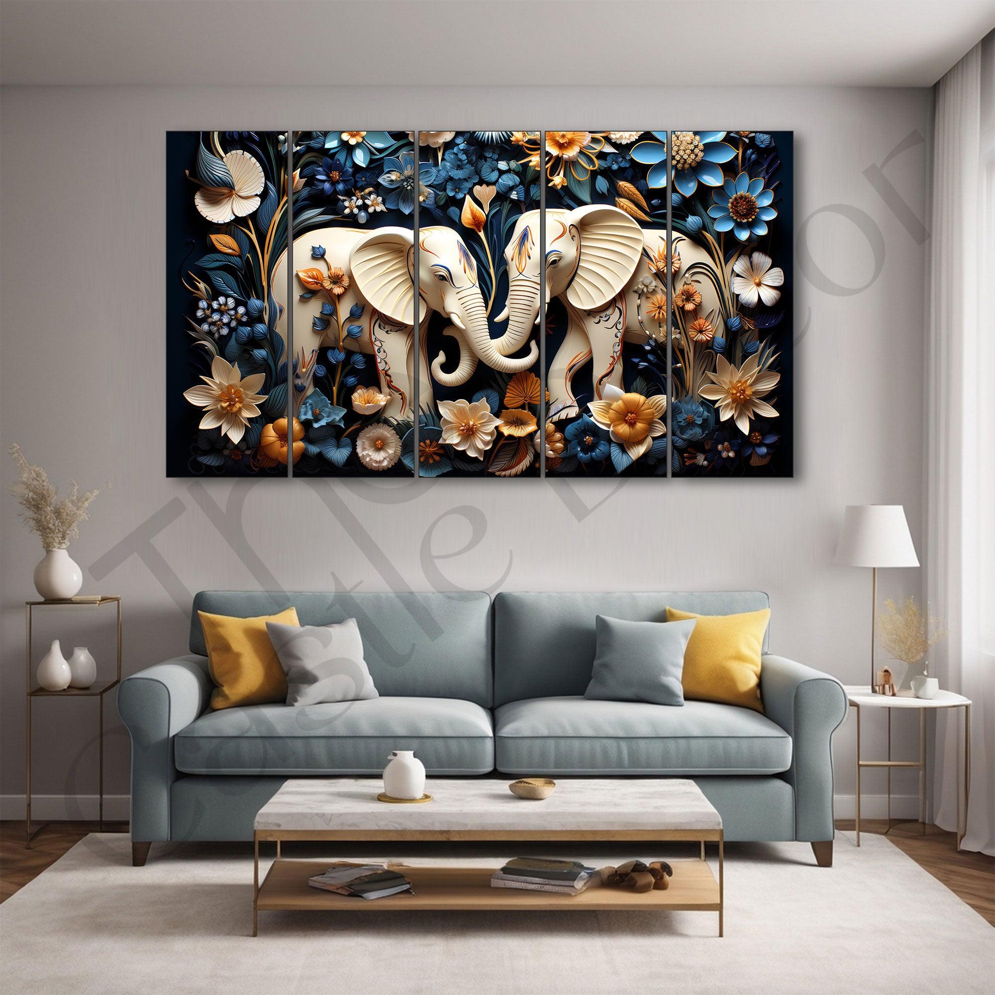 Animal Painting with frame Big Size Wall Art for living room,Bedroom,Drawing room,Hotels