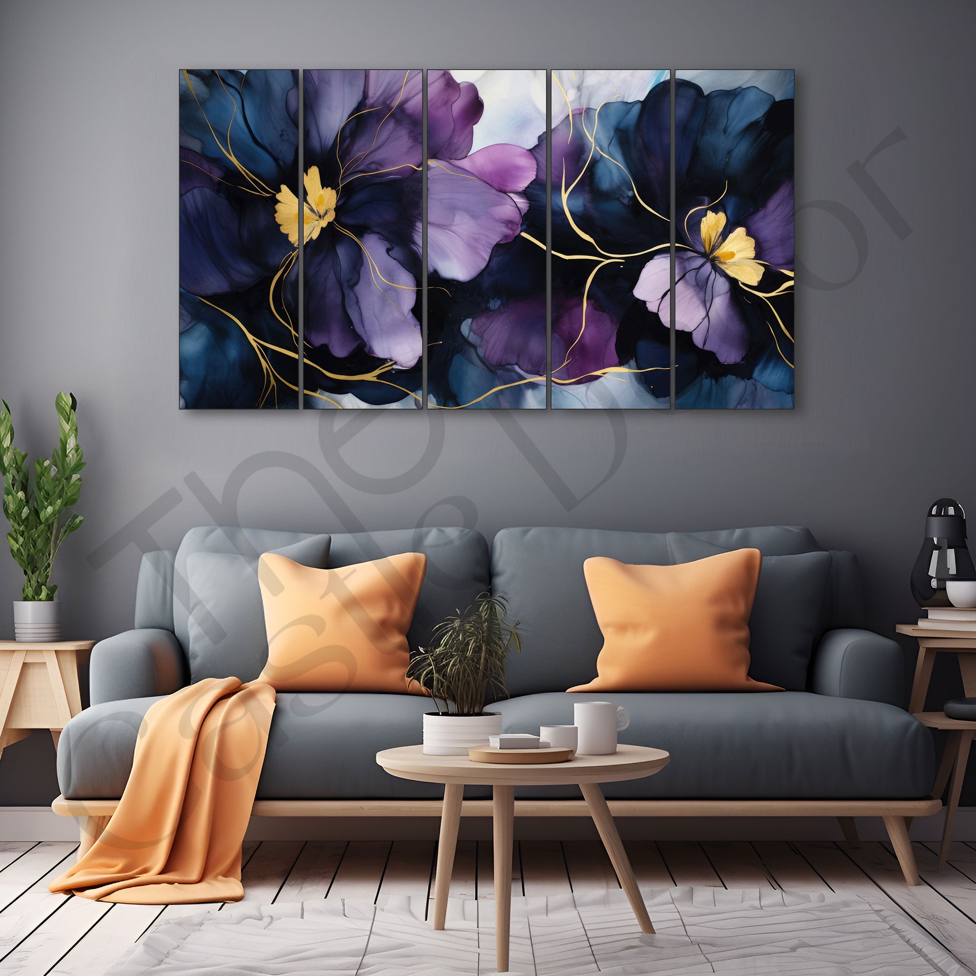 Flower Painting with frame Big Size Wall Art for living room,Bedroom,Drawing room,Hotels