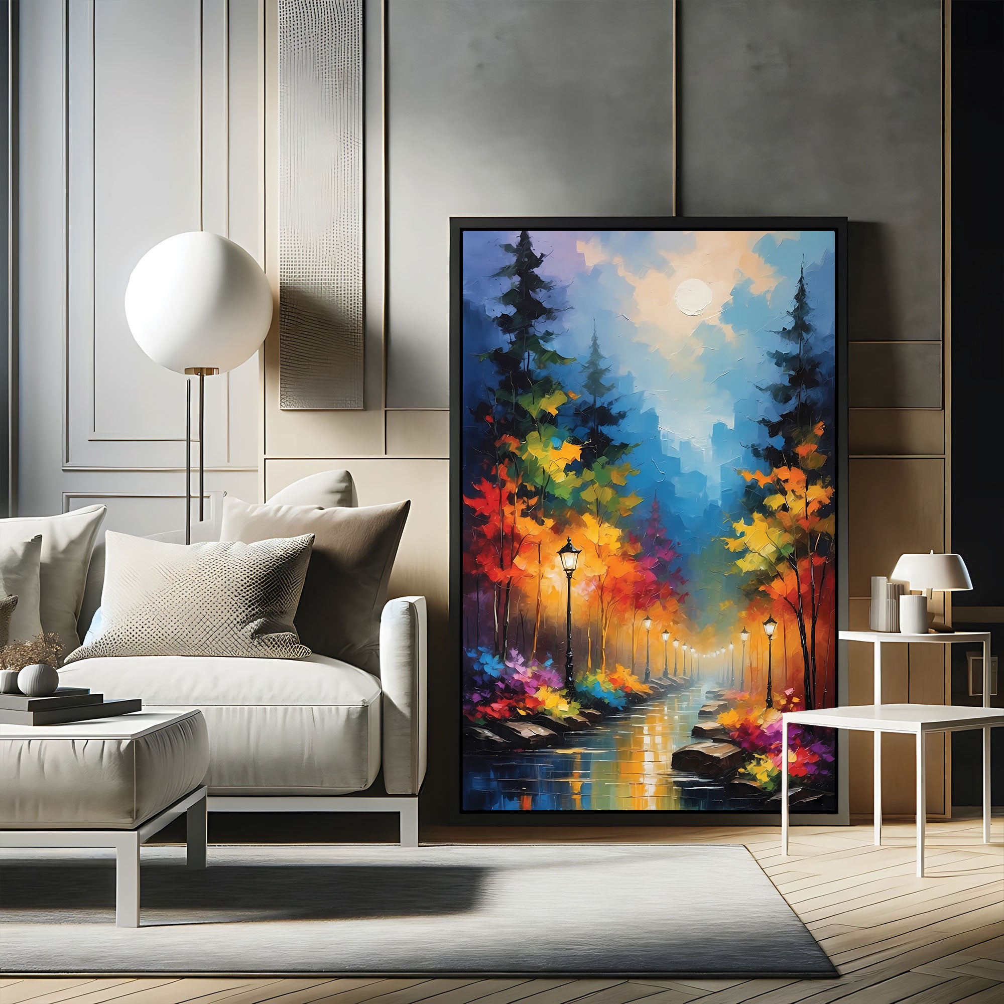 The Castle city Vastu Endless PathAbstract Canvas painting with frame Big Size Wall Art for living room,Bedroom,Drawing room,Hotels