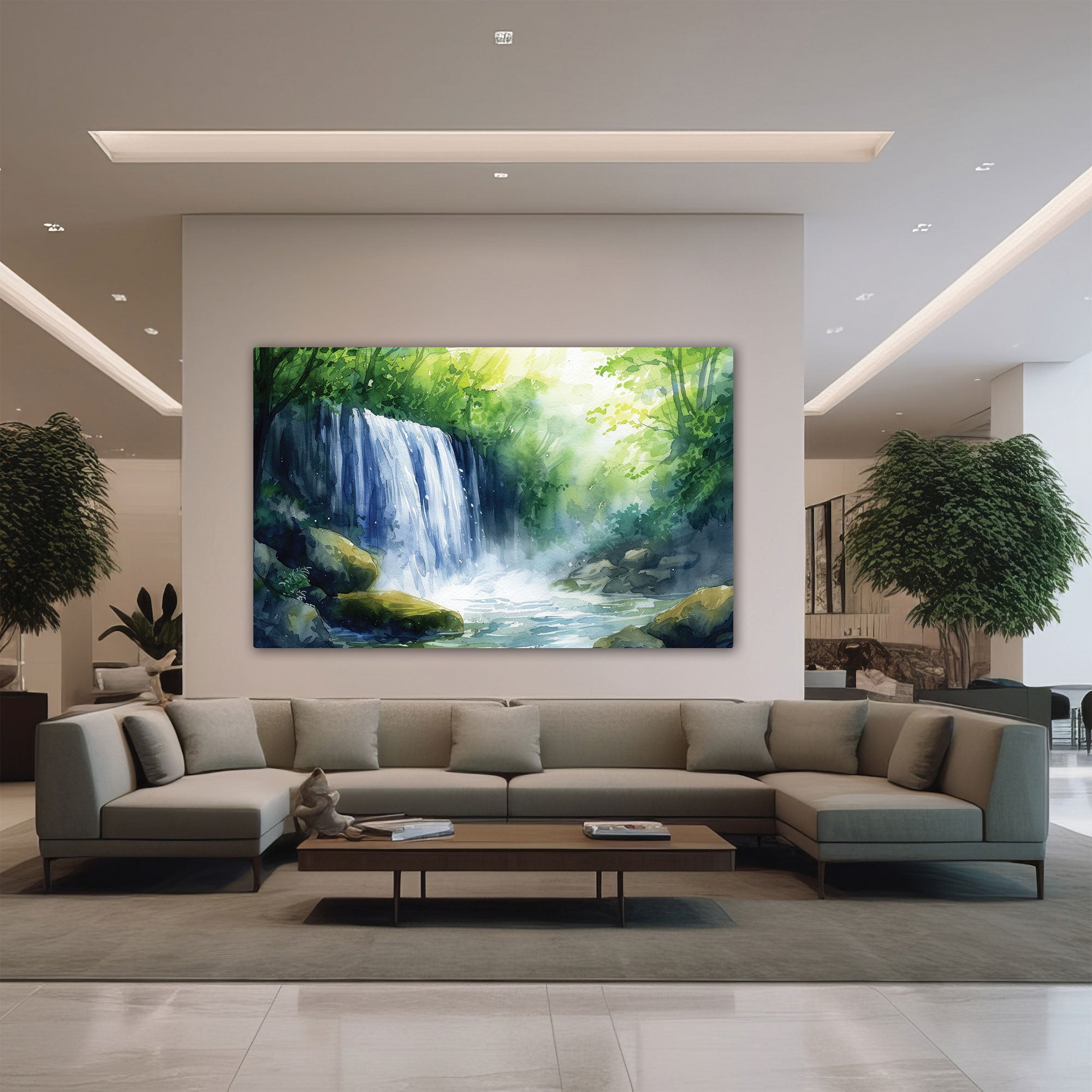 NatureAbstract Canvas painting with frame Big Size Wall Art for living room,Bedroom,Drawing room,Hotels
