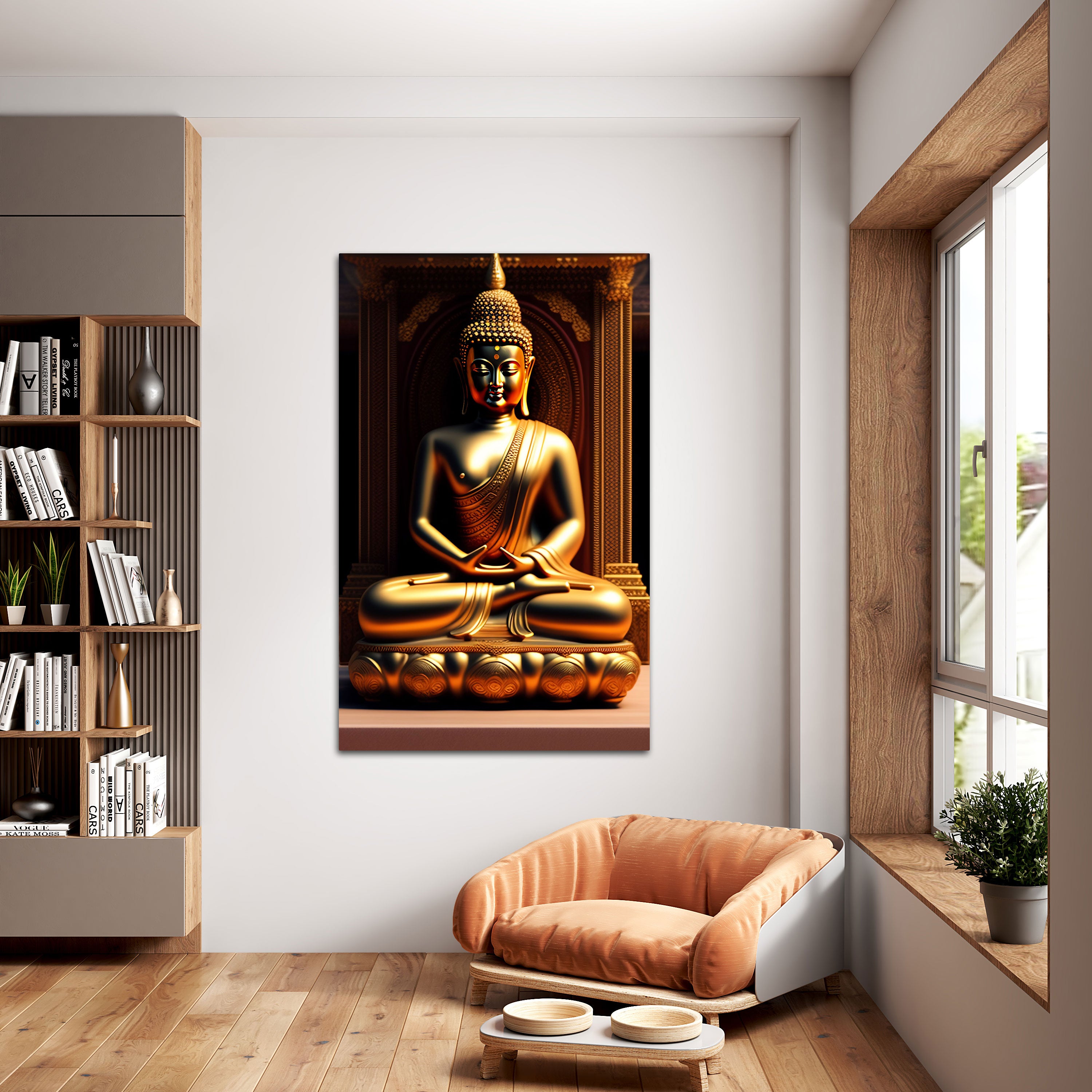 Buddha meditationAbstract Canvas painting with frame Big Size Wall Art for living room,Bedroom,Drawing room,Hotels