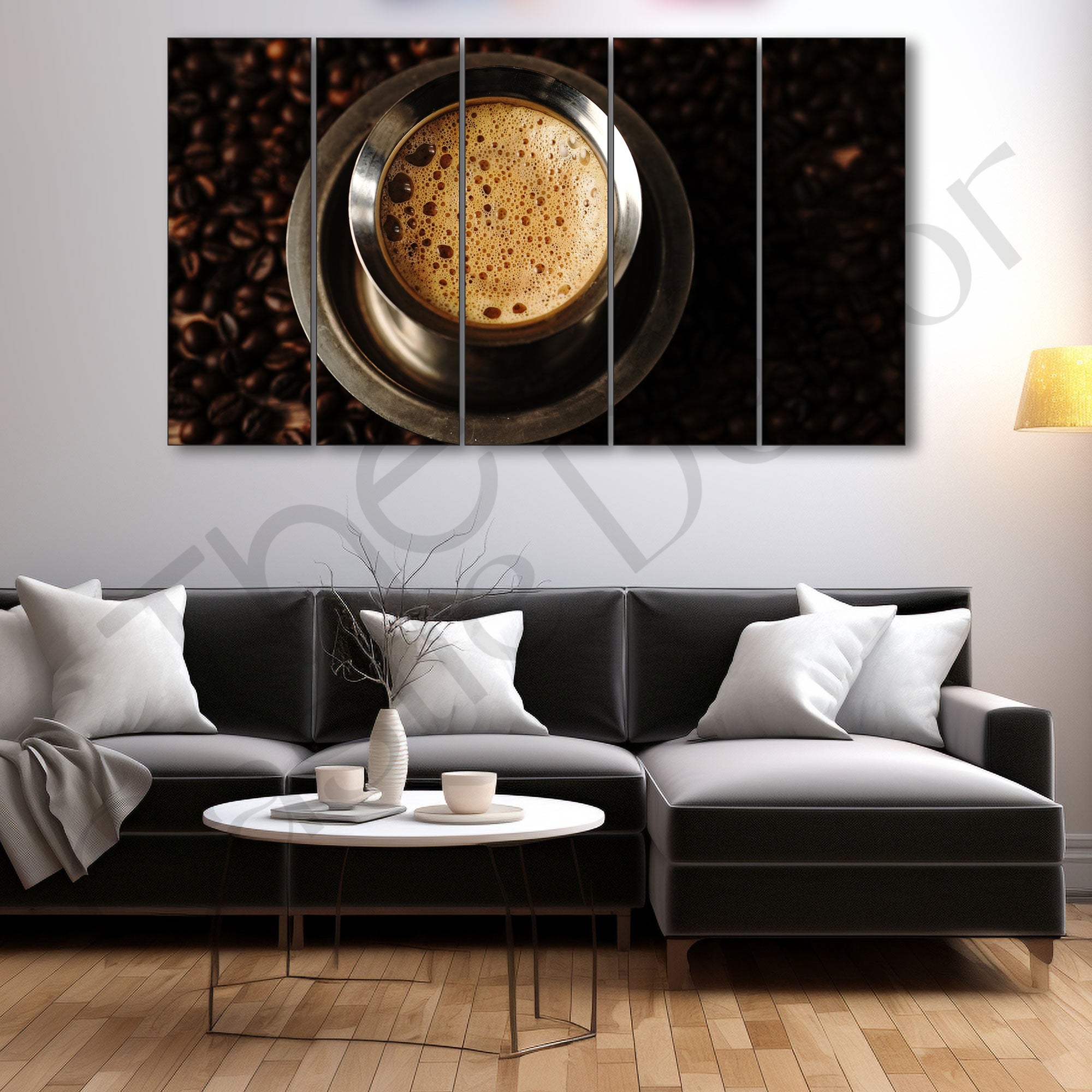Coffee Painting with frame Big Size Wall Art for living room,Bedroom,Drawing room,Hotels