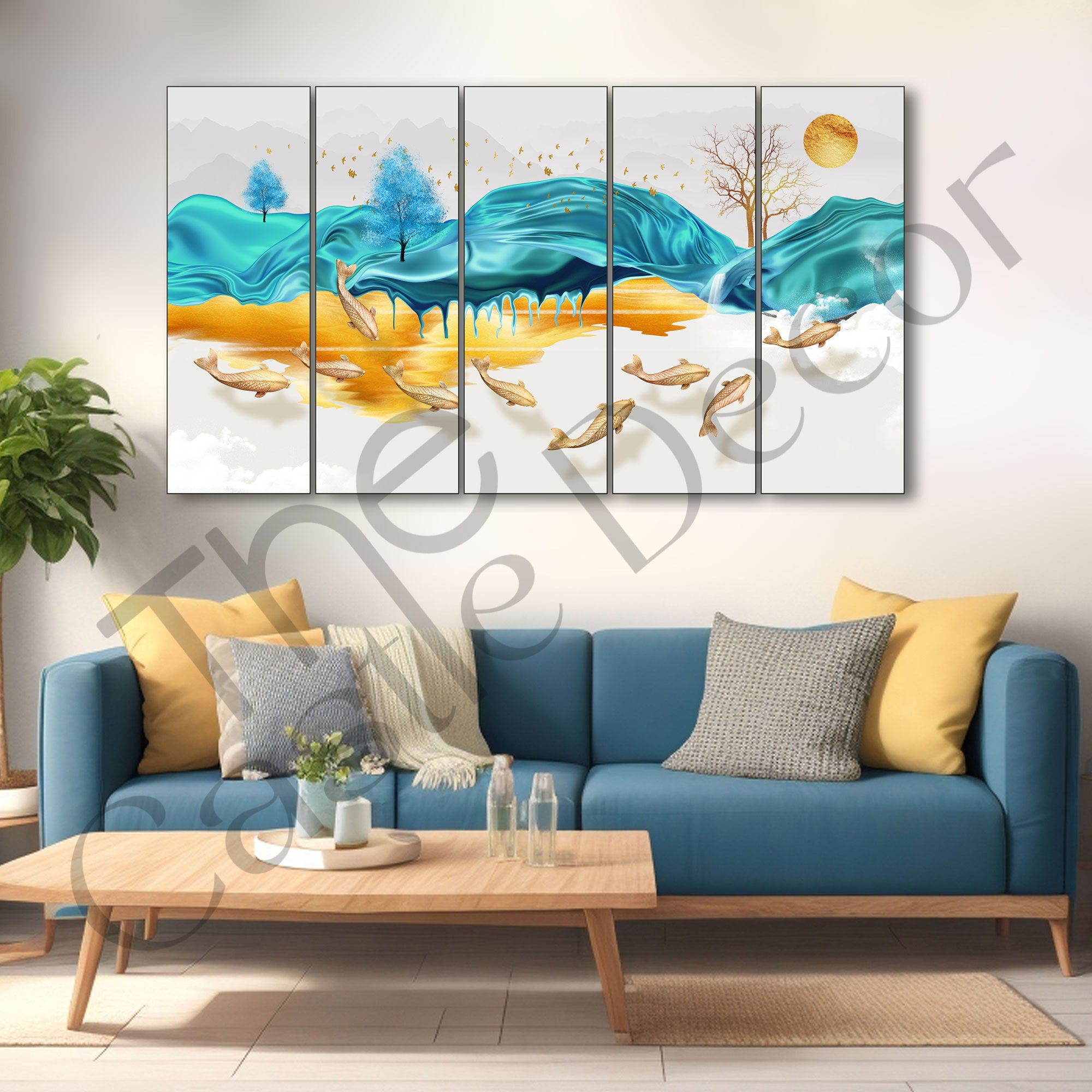 Nature Painting with frame Big Size Wall Art for living room,Bedroom,Drawing room,Hotels