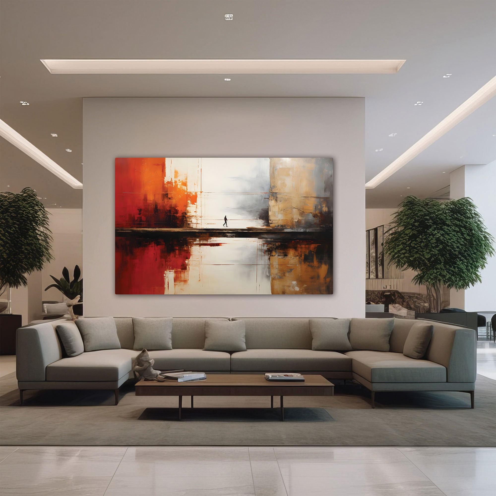 Abstract Canvas painting with frame Big Size Wall Art for living room,Bedroom,Drawing room,Hotels