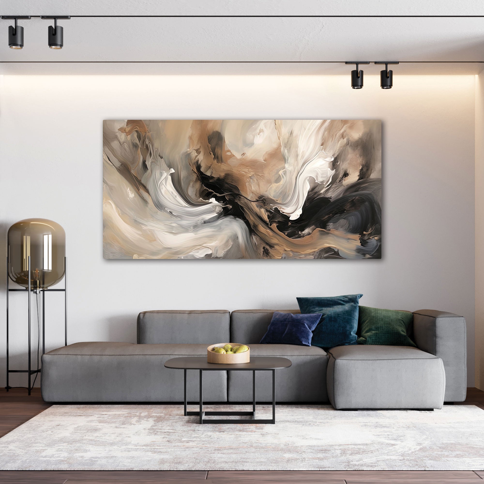Abstract Canvas painting with frame Big Size Wall Art for living room,Bedroom,Drawing room,Hotels