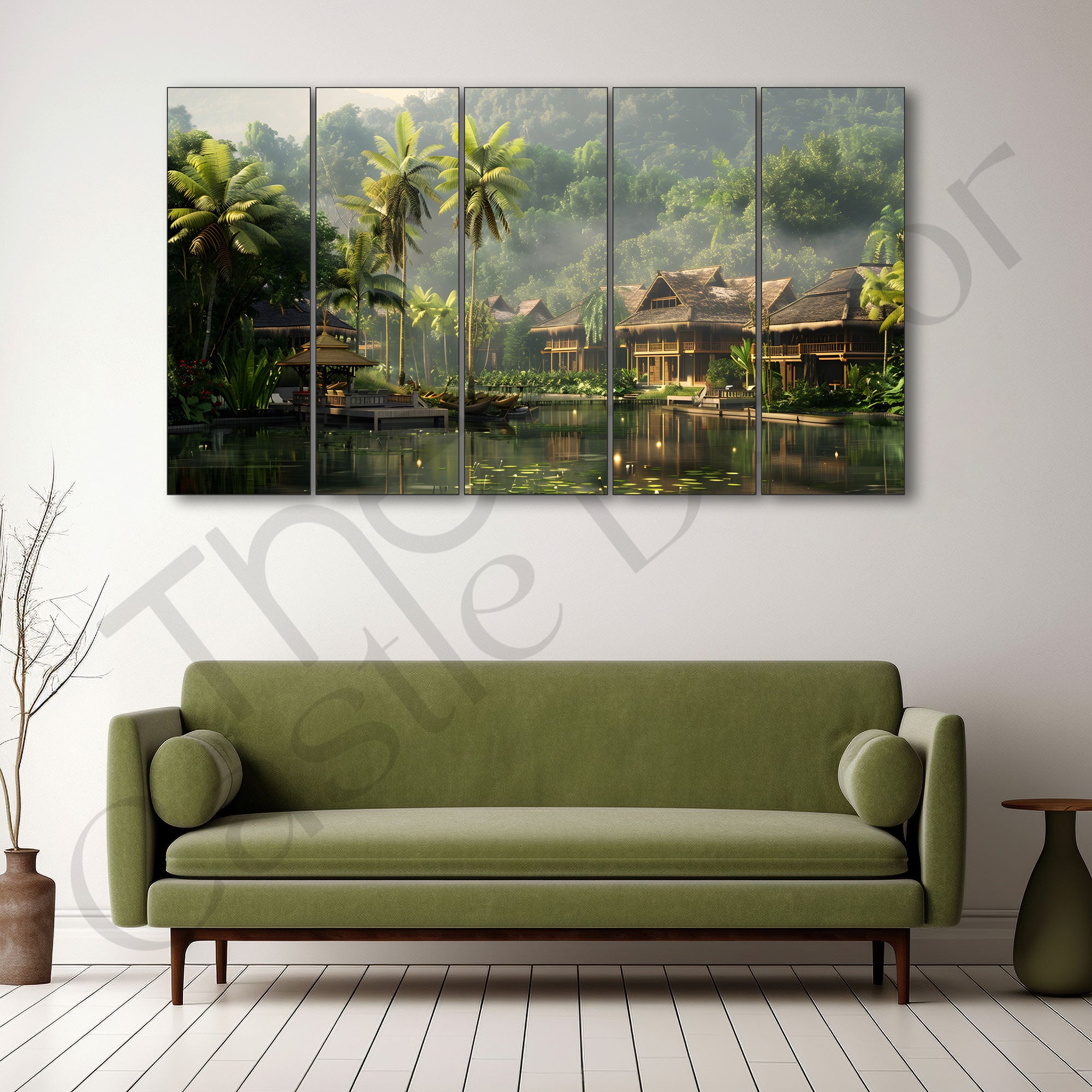 Kerala Painting with frame Big Size Wall Art for living room,Bedroom,Drawing room,Hotels