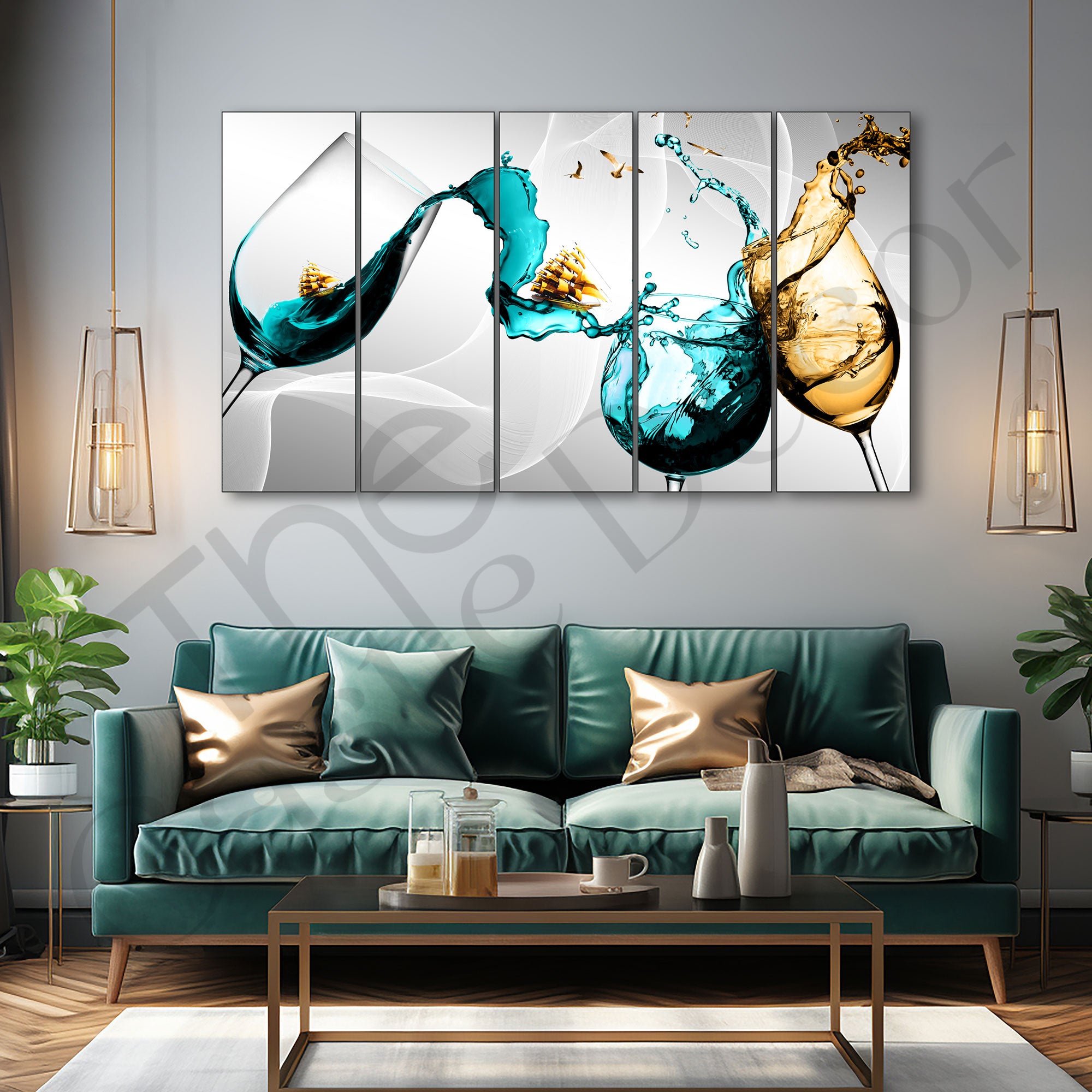 Abstract Painting with frame Big Size Wall Art for living room,Bedroom,Drawing room,Hotels