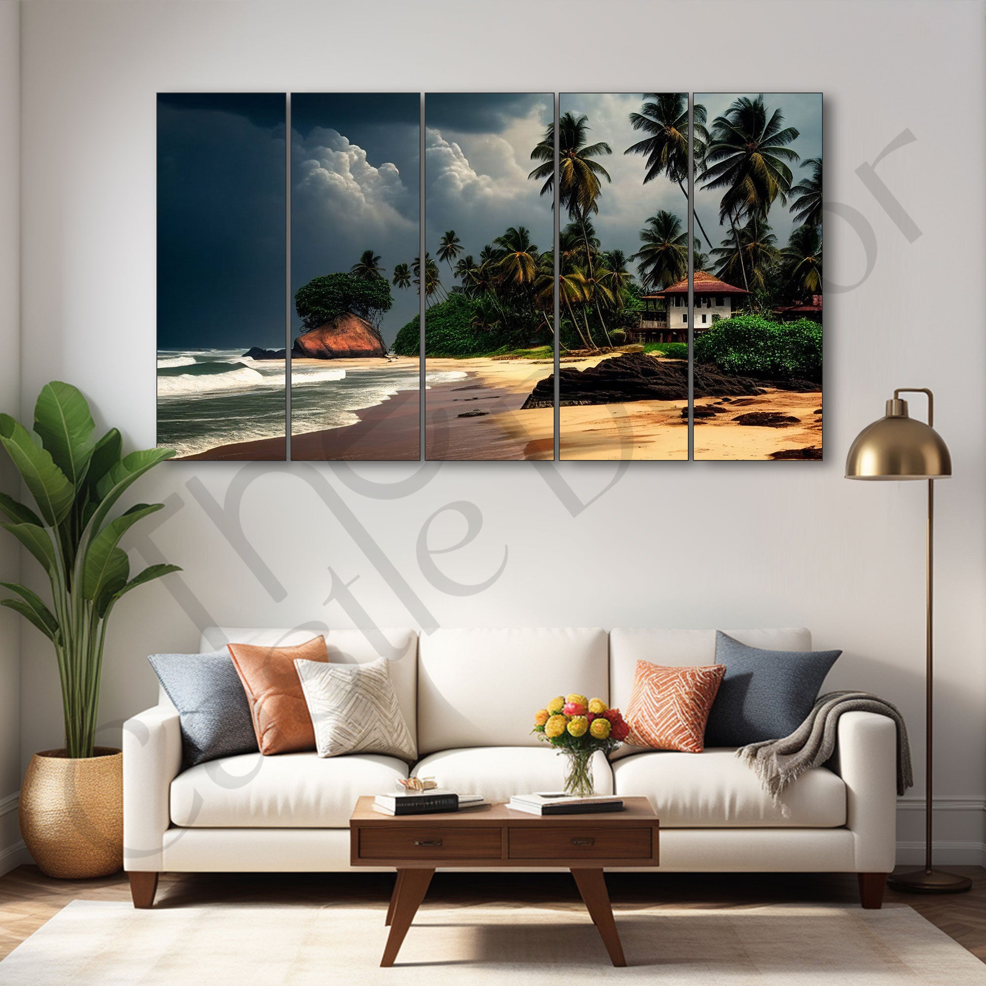 Sea Painting with frame Big Size Wall Art for living room,Bedroom,Drawing room,Hotels