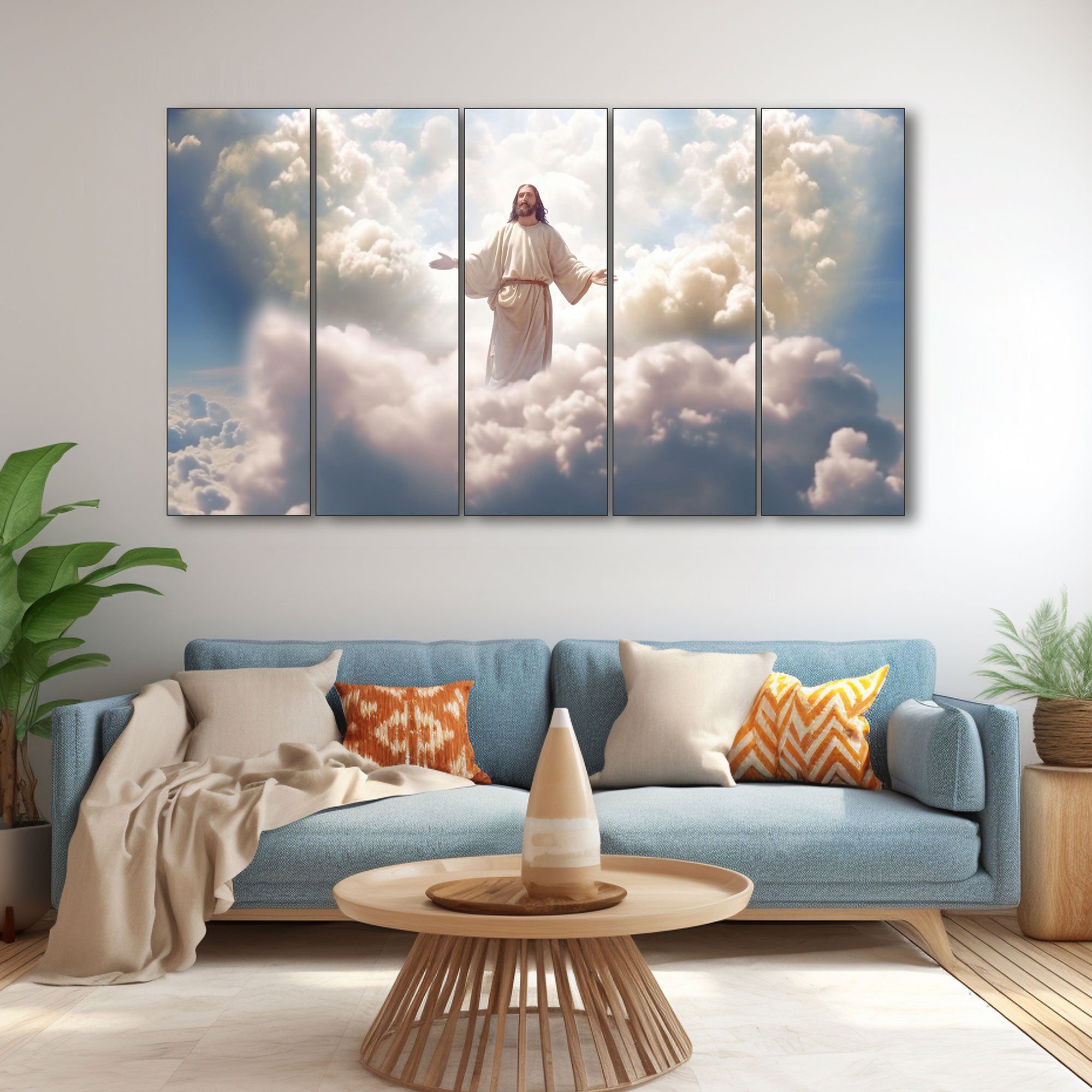 Jesus Painting with frame Big Size Wall Art for living room,Bedroom,Drawing room,Hotels