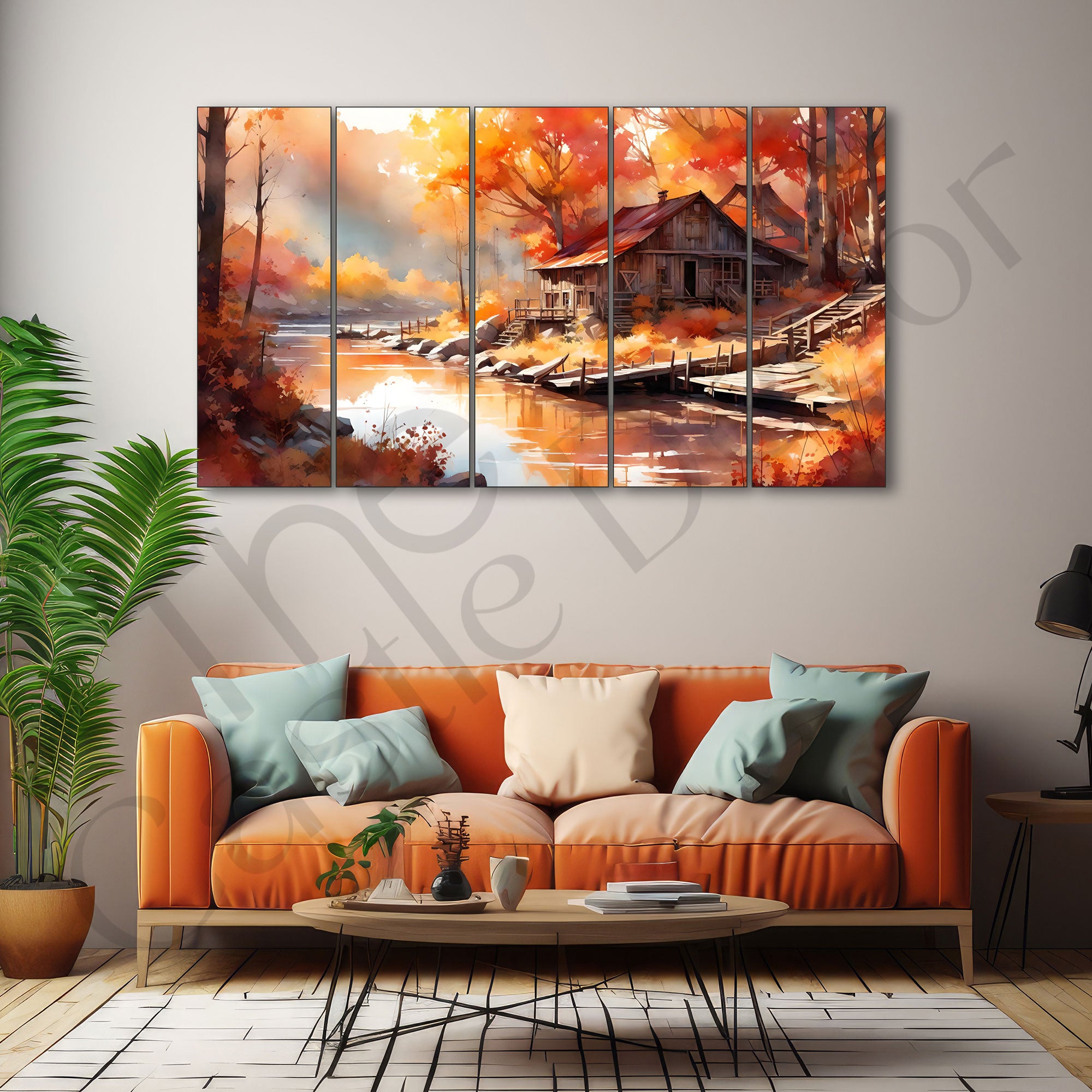 Nature Painting with frame Big Size Wall Art for living room,Bedroom,Drawing room,Hotels