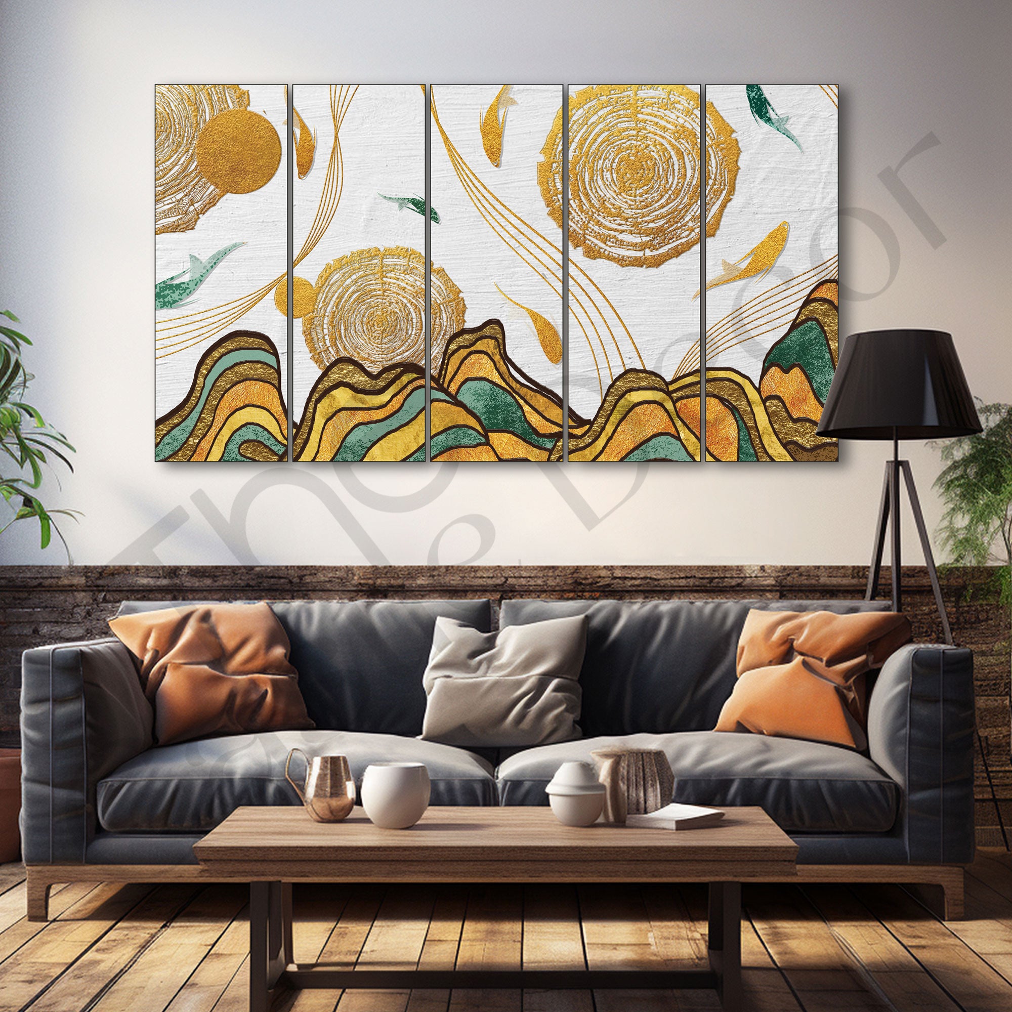 Abstract Painting with frame Big Size Wall Art for living room,Bedroom,Drawing room,Hotels