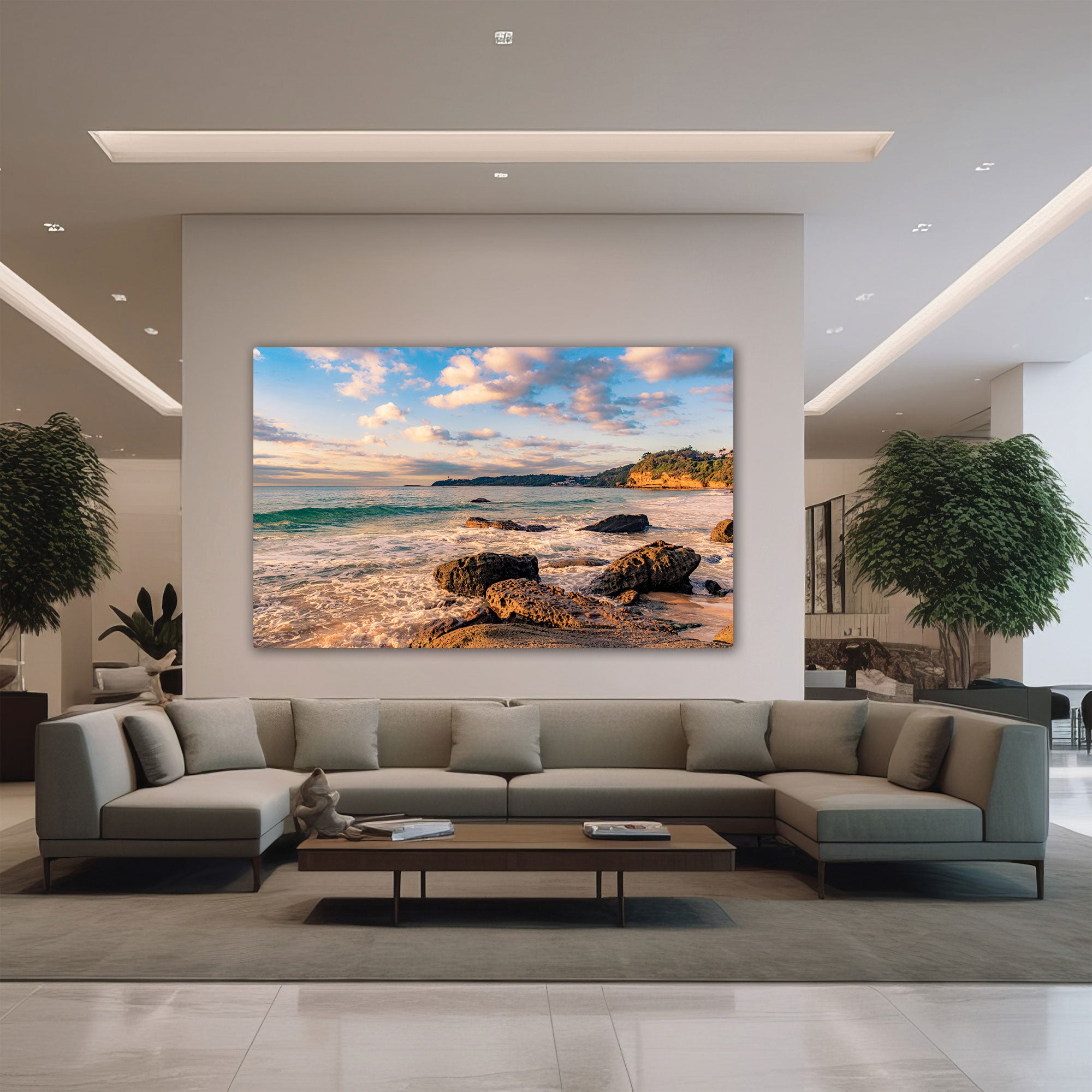 Seaside Canvas painting with frame Big Size Wall Art for living room,Bedroom,Drawing room,Hotels