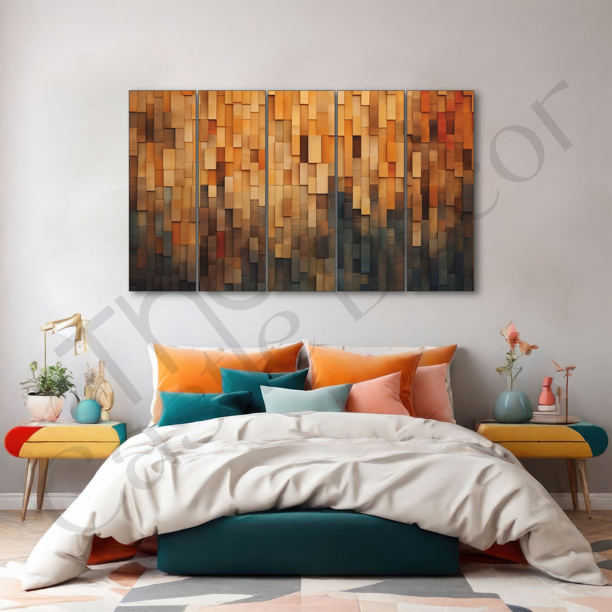Abstract Art Painting with frame Big Size Wall Art for living room,Bedroom,Drawing room,Hotels