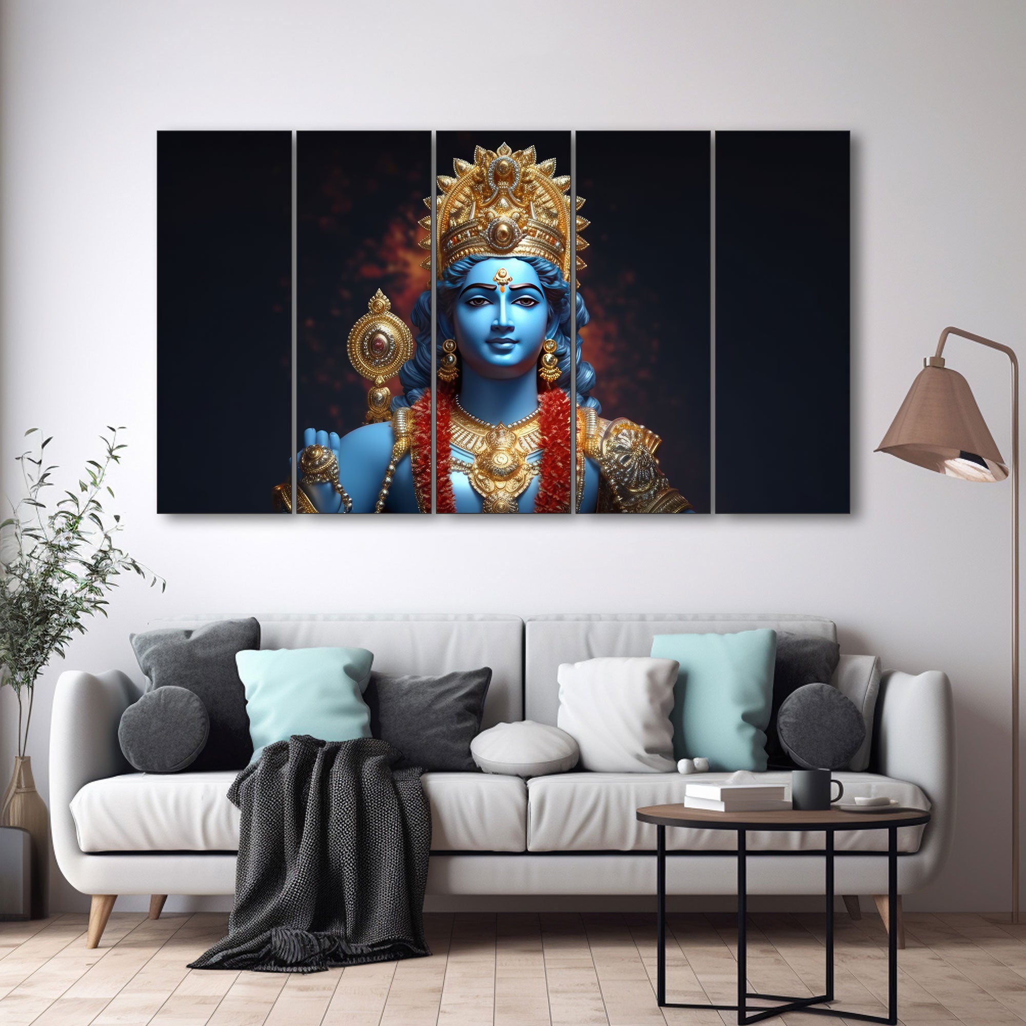 Ram Ji Painting with frame Big Size Wall Art for living room,Bedroom,Drawing room,Hotels