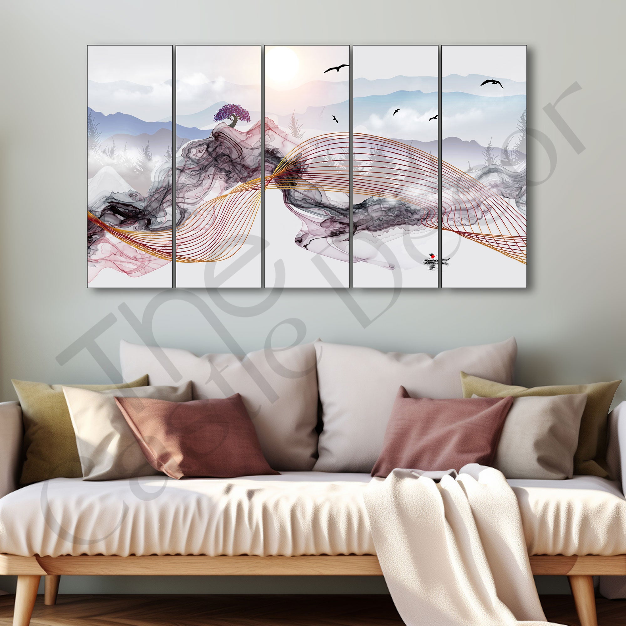 Nature Painting with frame Big Size Wall Art for living room,Bedroom,Drawing room,Hotels