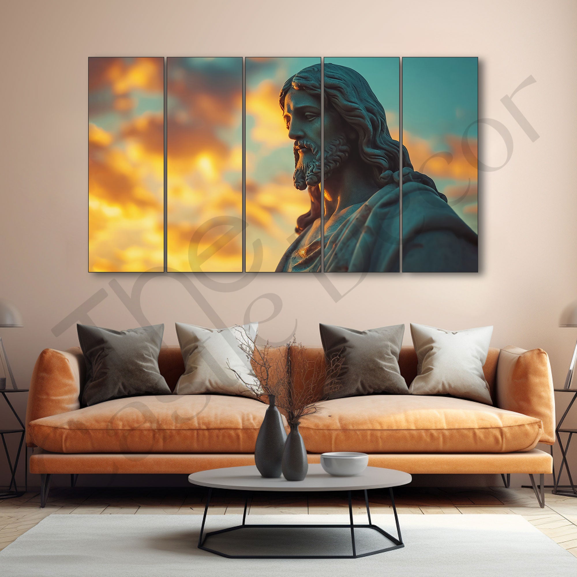 Jesus Painting with frame Big Size Wall Art for living room,Bedroom,Drawing room,Hotels