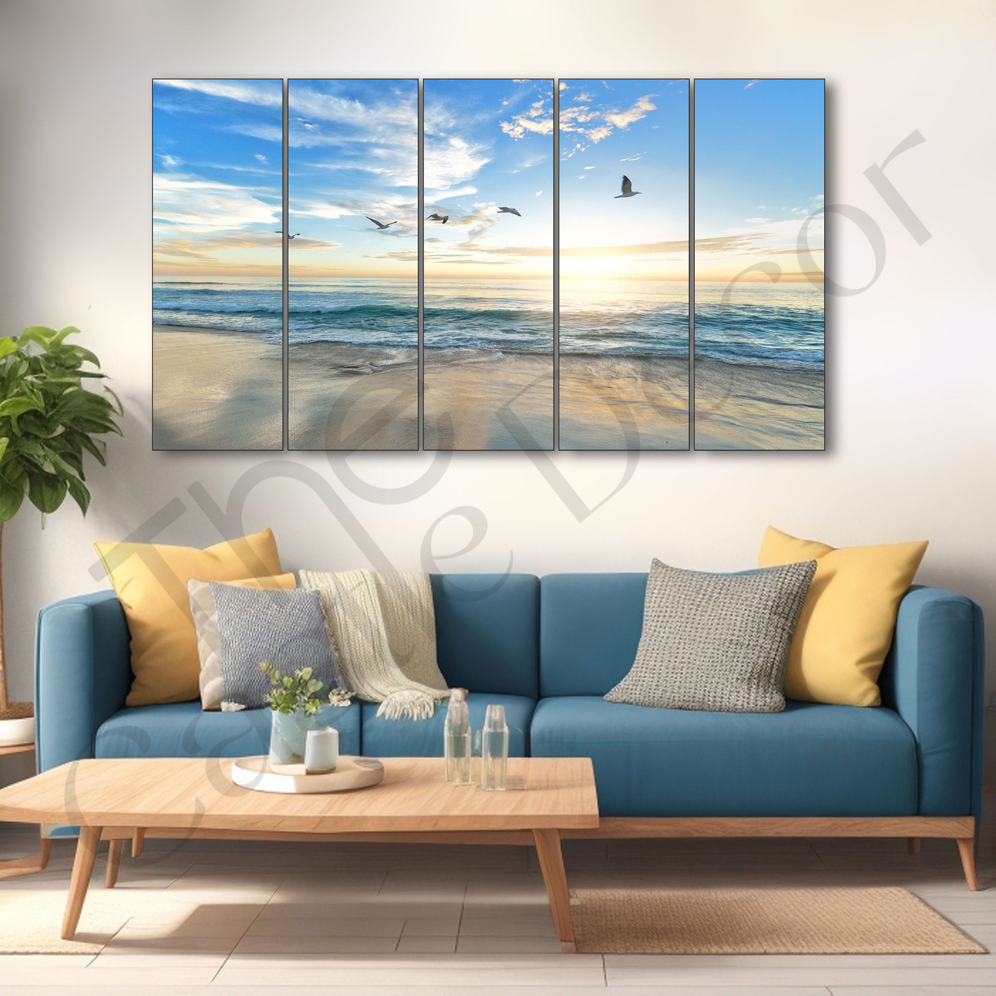 Sea Painting with frame Big Size Wall Art for living room,Bedroom,Drawing room,Hotels