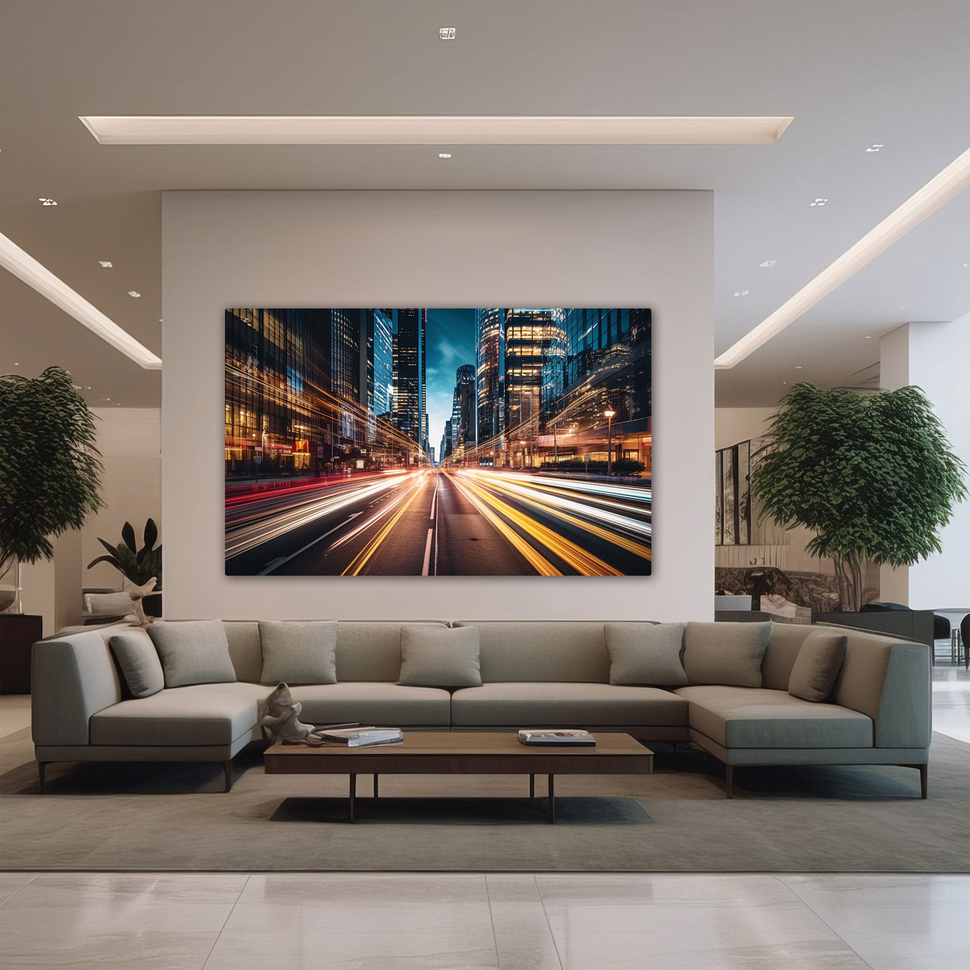 City life Canvas painting with frame Big Size Wall Art for living room,Bedroom,Drawing room,Hotels