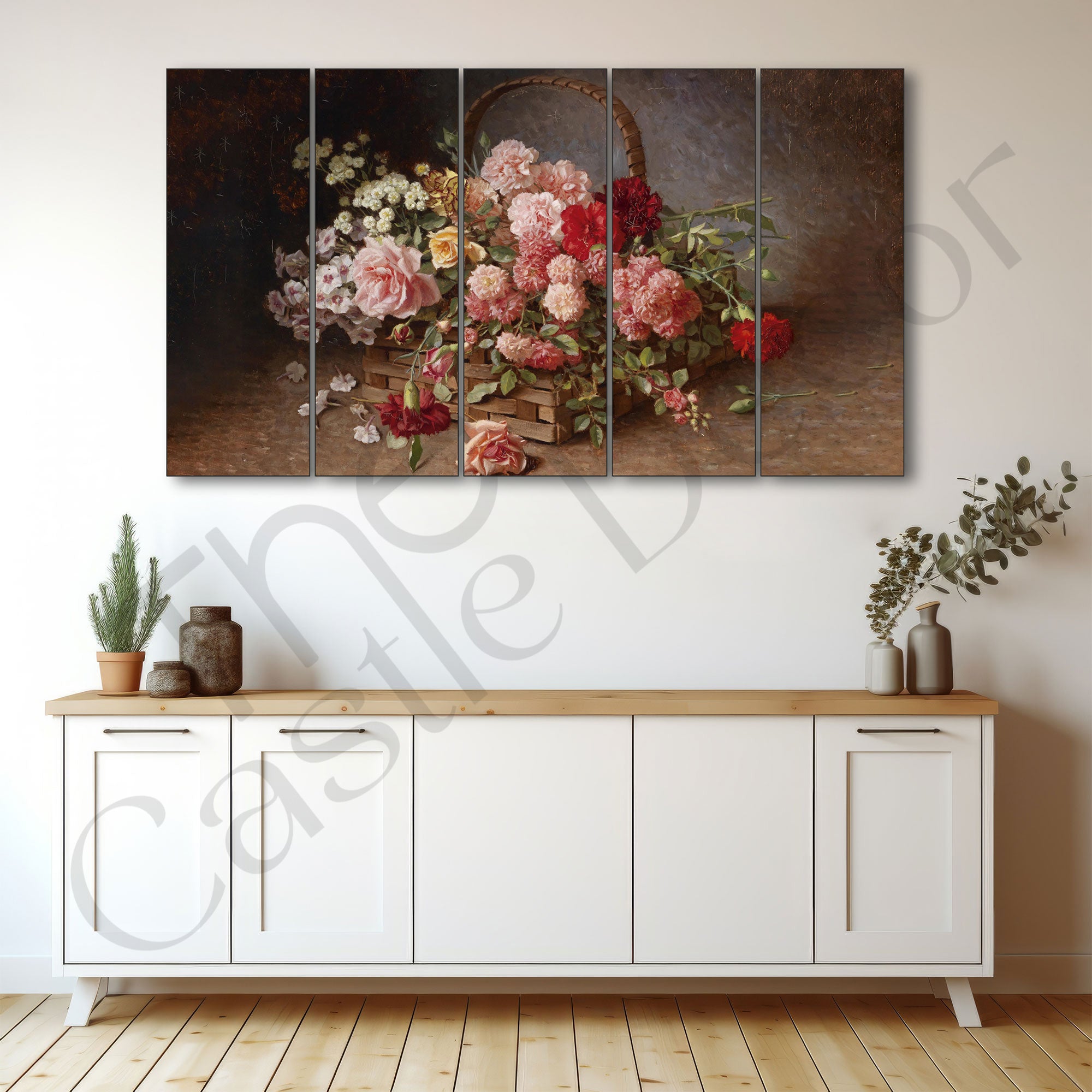 Flowers Painting with frame Big Size Wall Art for living room,Bedroom,Drawing room,Hotels