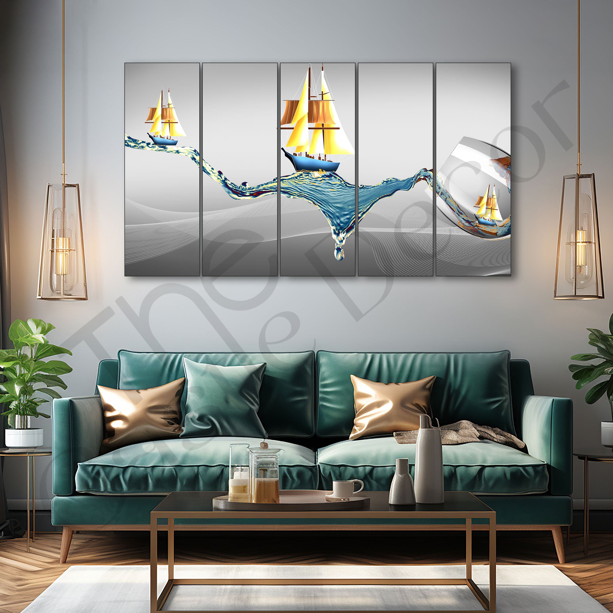 Abstract Painting with frame Big Size Wall Art for living room,Bedroom,Drawing room,Hotels