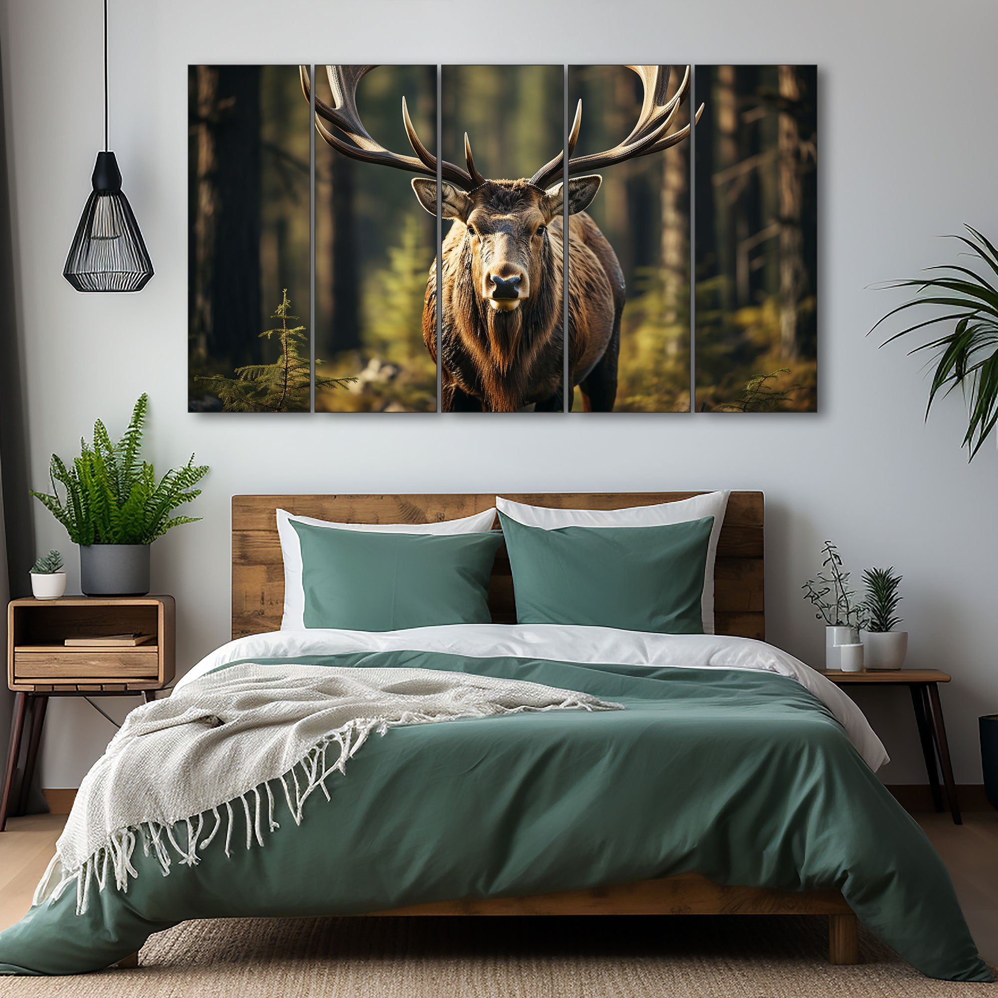 Deer Painting with frame Big Size Wall Art for living room,Bedroom,Drawing room,Hotels