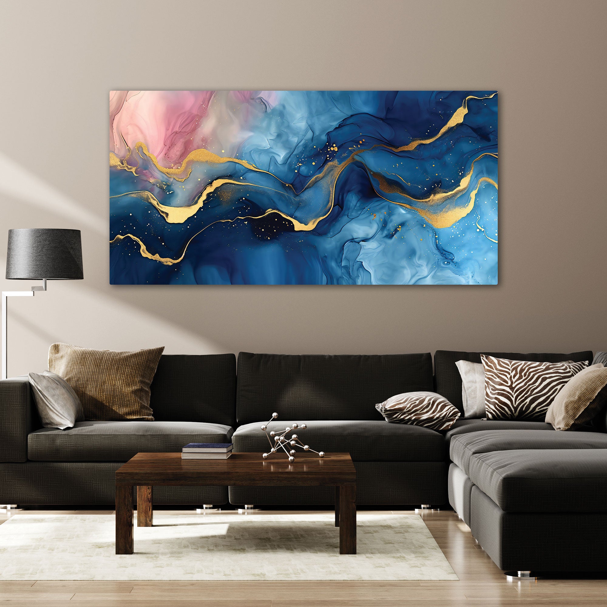 MarbleAbstract Canvas painting with frame Big Size Wall Art for living room,Bedroom,Drawing room,Hotels