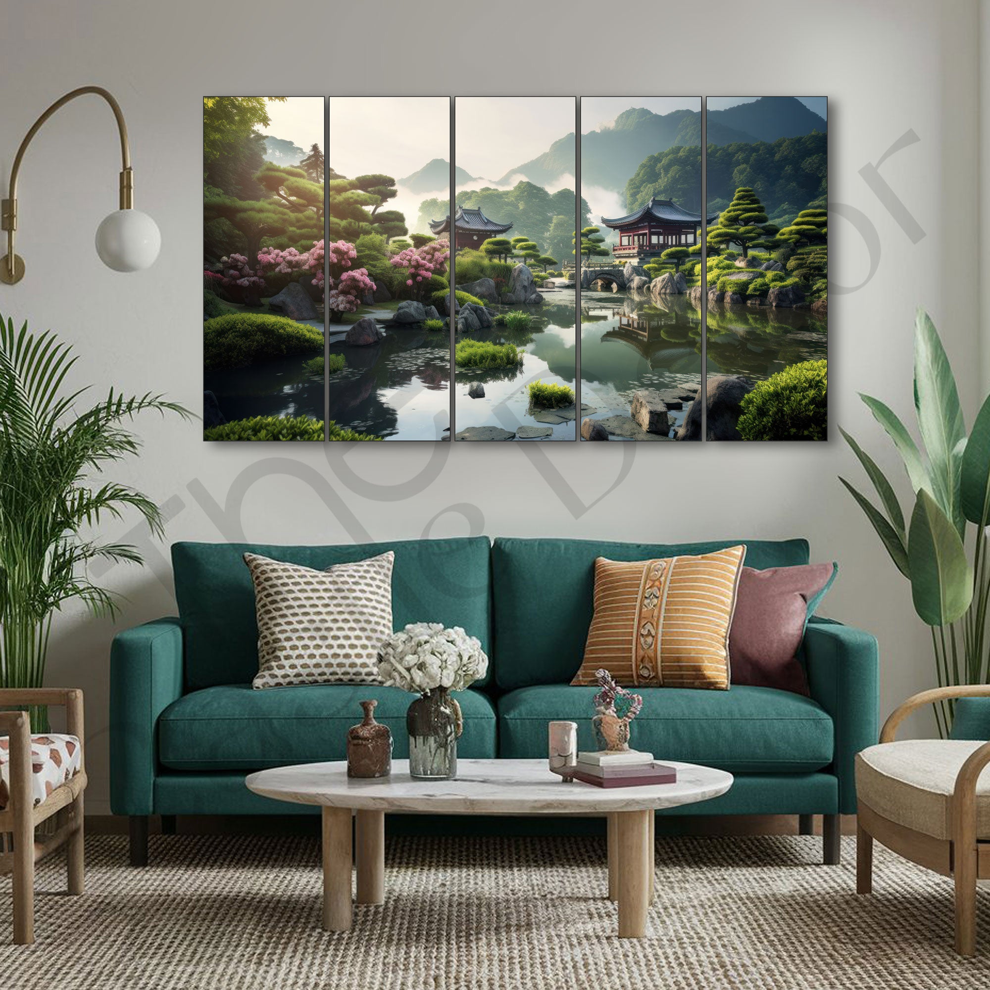 Japanese Painting with frame Big Size Wall Art for living room,Bedroom,Drawing room,Hotels