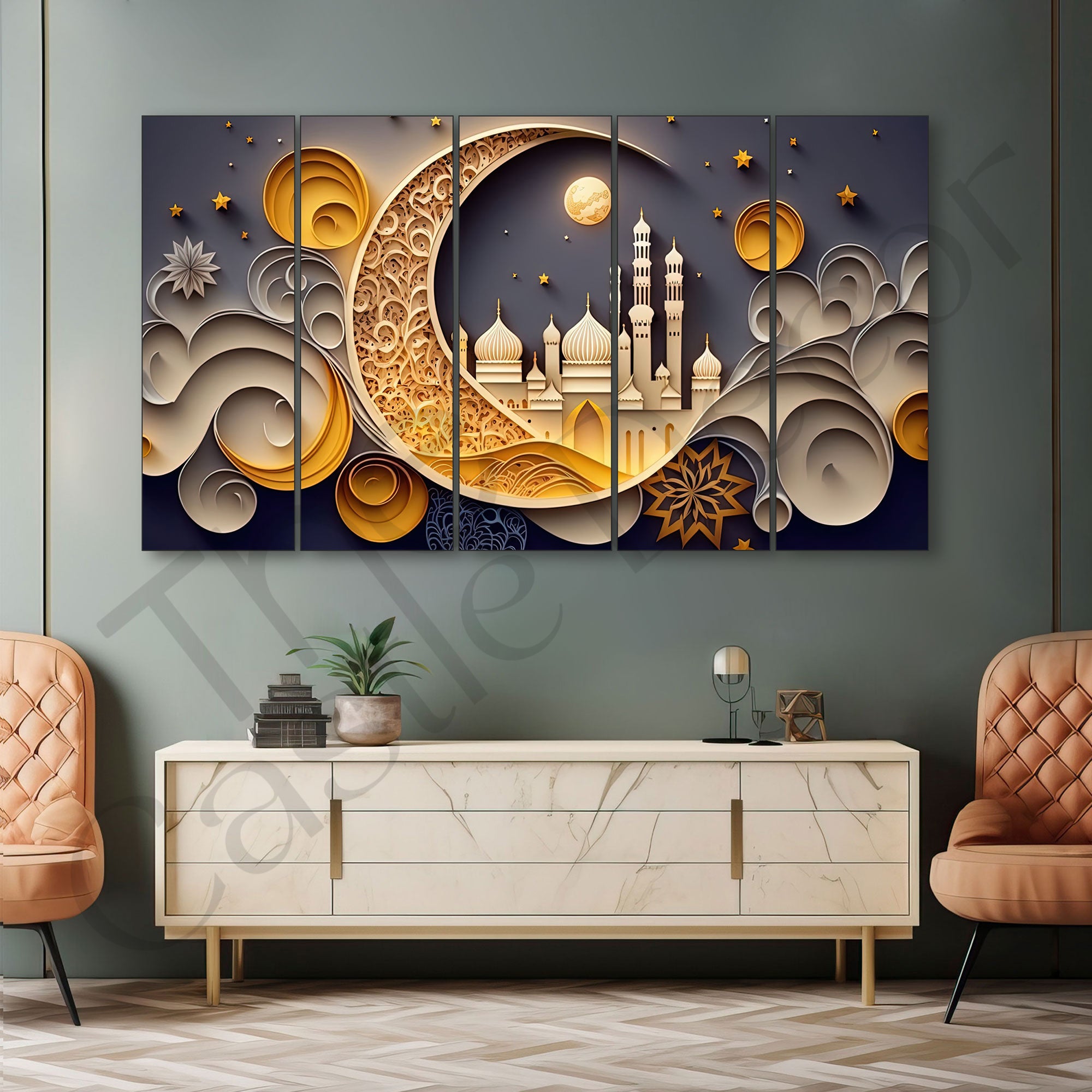 Islamic Painting with frame Big Size Wall Art for living room,Bedroom,Drawing room,Hotels