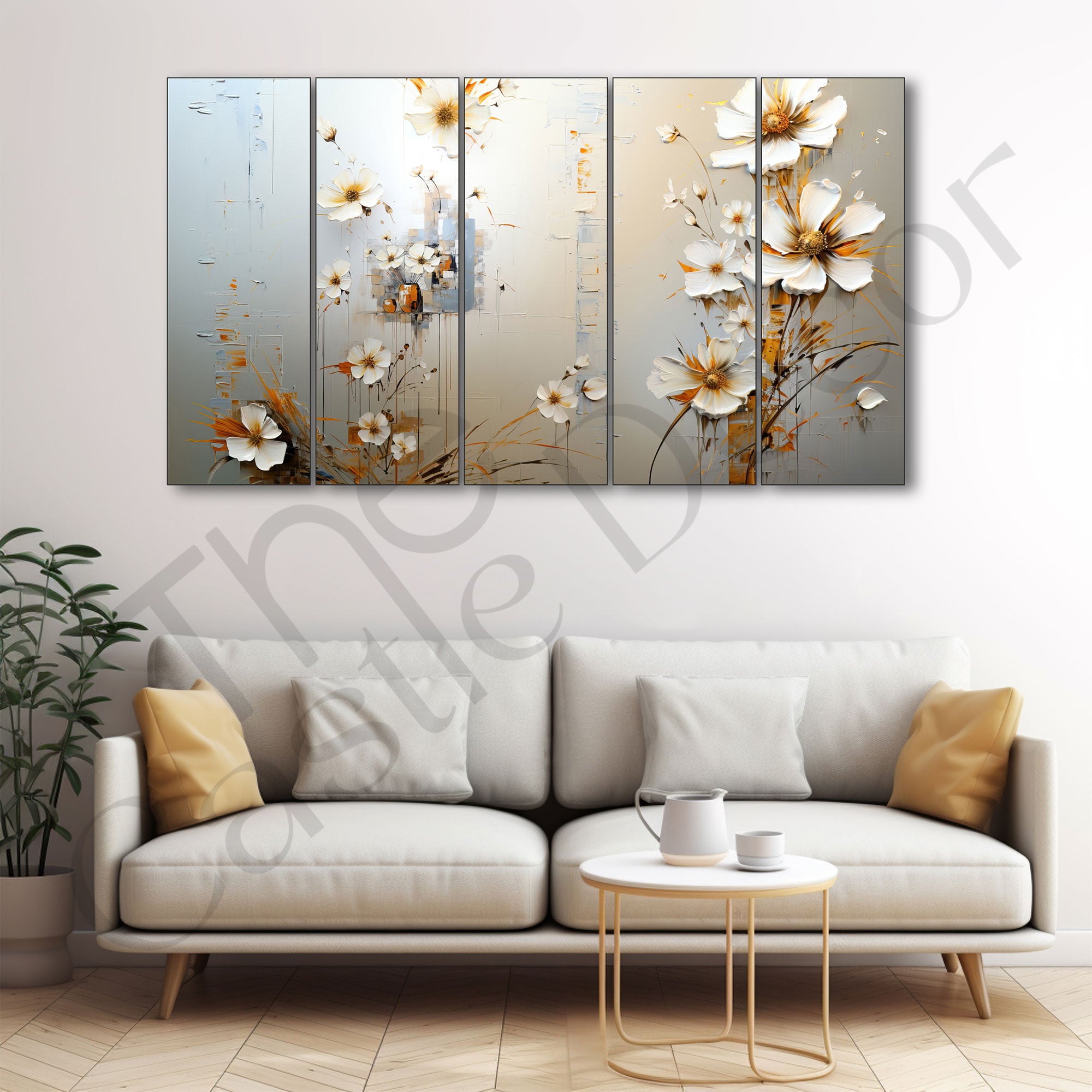 Flower Painting with frame Big Size Wall Art for living room,Bedroom,Drawing room,Hotels