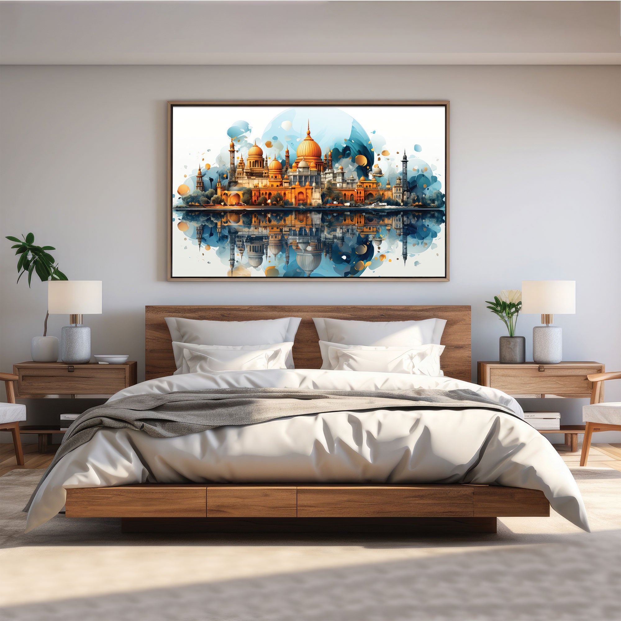 Canvas painting with frame Big Size Wall Art for living room,Bedroom,Drawing room,Hotels