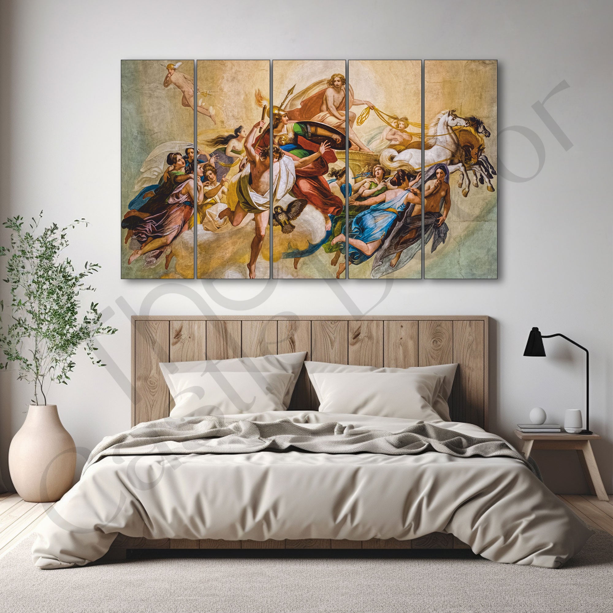 Lord Ganesh Ji Painting with frame Big Size Wall Art for living room,Bedroom,Drawing room,Hotels